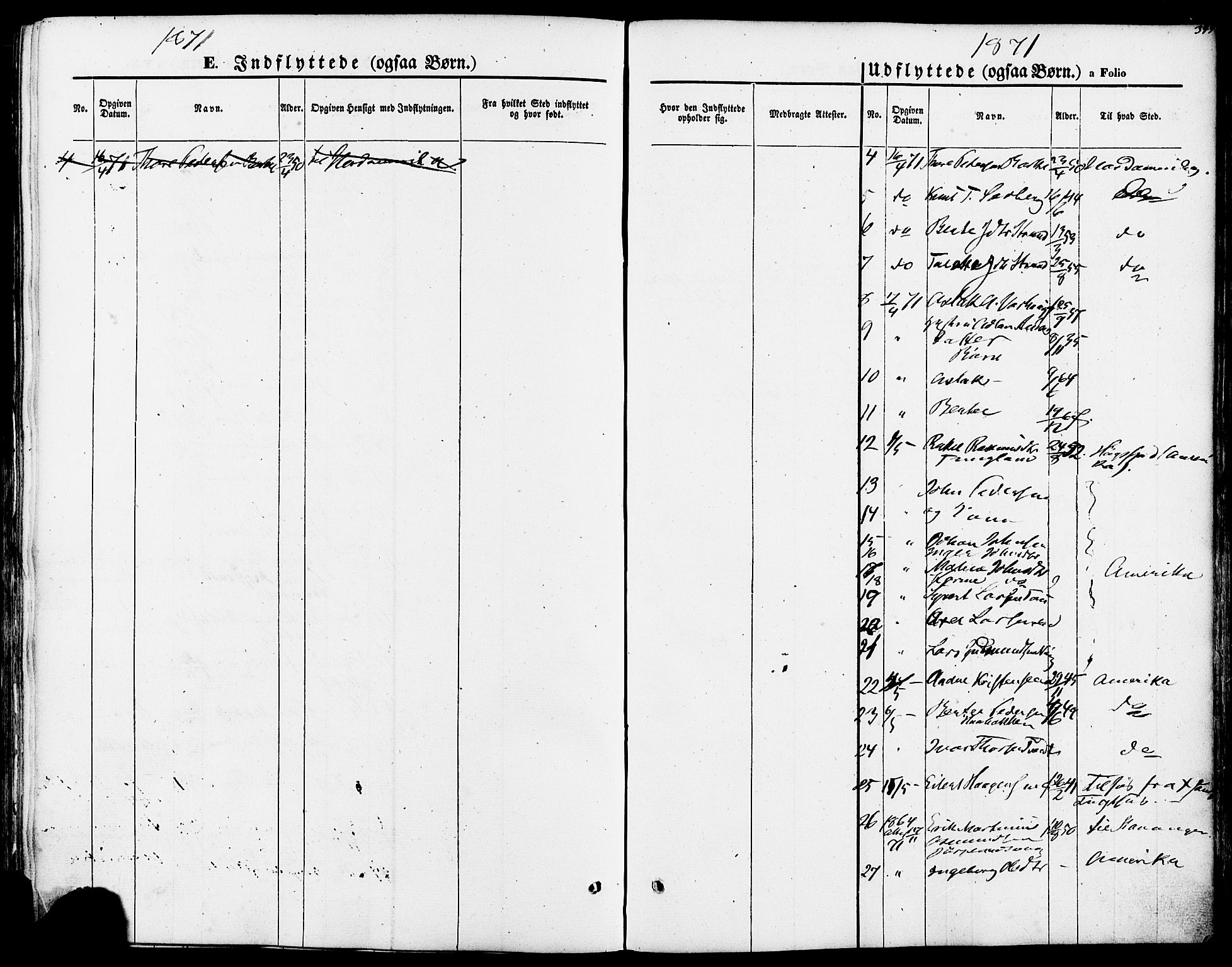 Strand sokneprestkontor, SAST/A-101828/H/Ha/Haa/L0007: Parish register (official) no. A 7, 1855-1881, p. 349