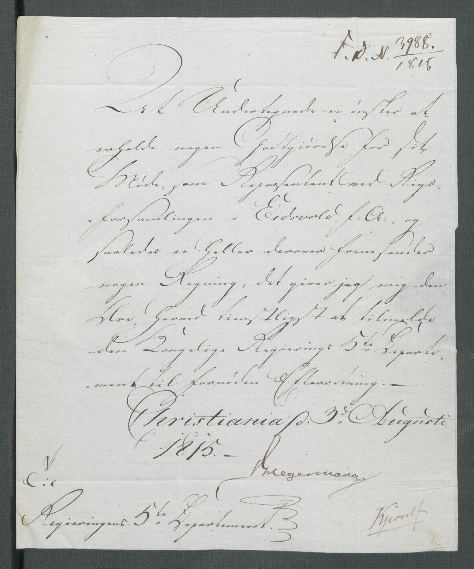 5. departement for finans-, handels- og tollfaget, RA/S-3893/C/Cb/L0014: Regninger fra Riksforsamlingens deputerede, 1814, p. 145