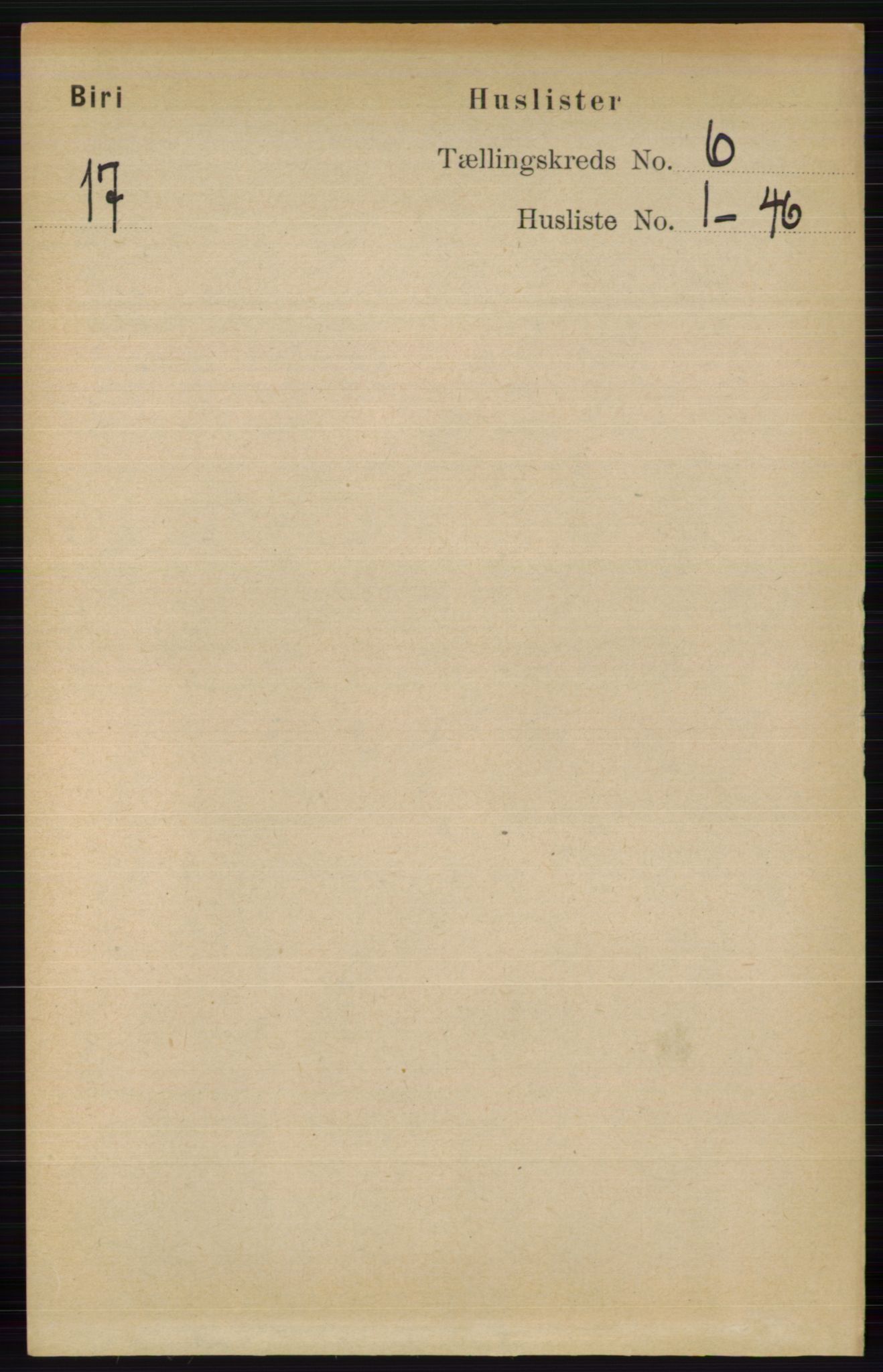 RA, 1891 census for 0525 Biri, 1891, p. 2085