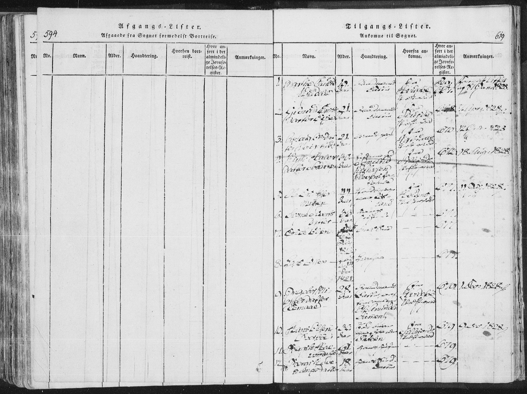 Bø kirkebøker, SAKO/A-257/F/Fa/L0006: Parish register (official) no. 6, 1815-1831, p. 618-619