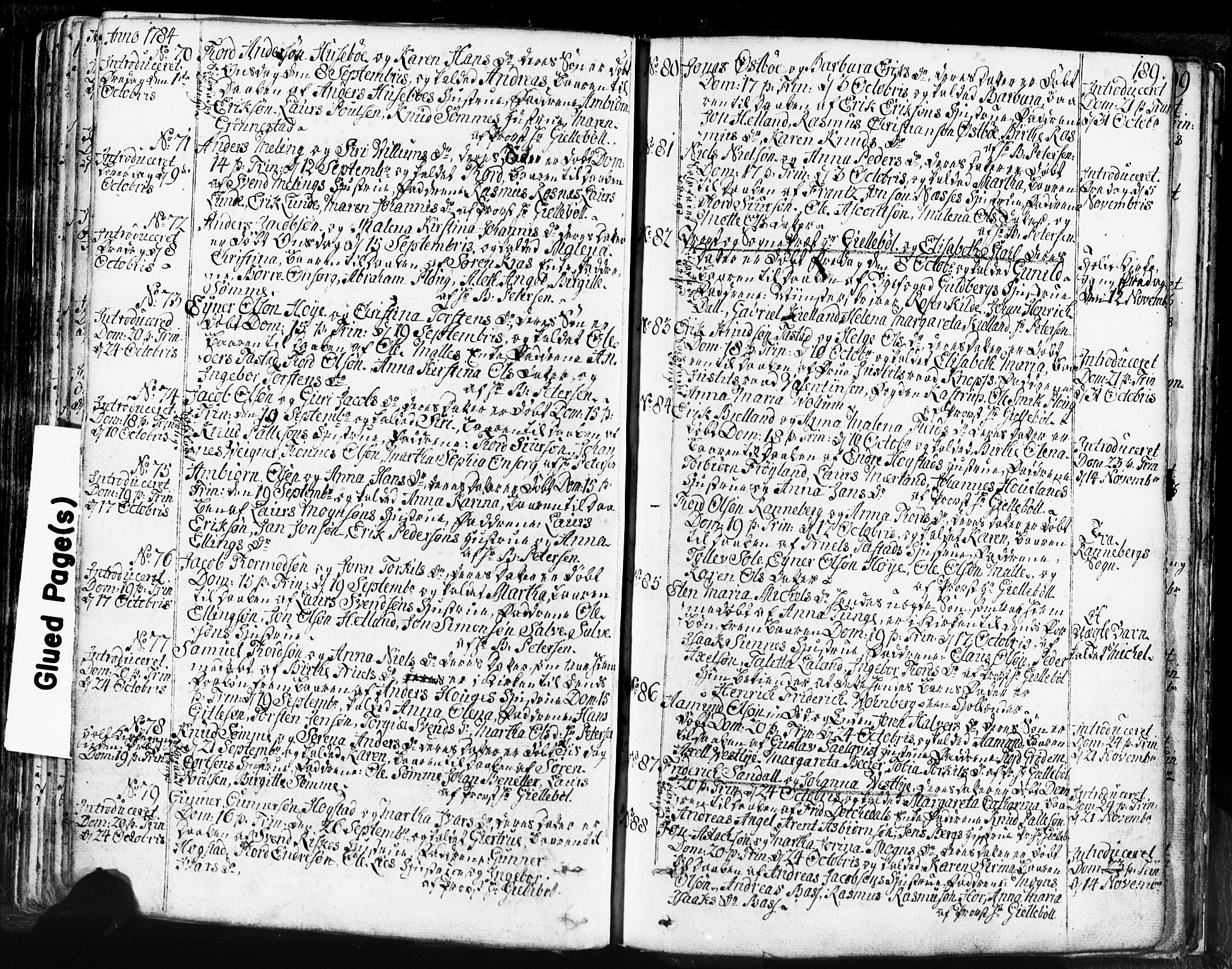 Domkirken sokneprestkontor, SAST/A-101812/001/30/30BB/L0004: Parish register (copy) no. B 4, 1752-1790, p. 189