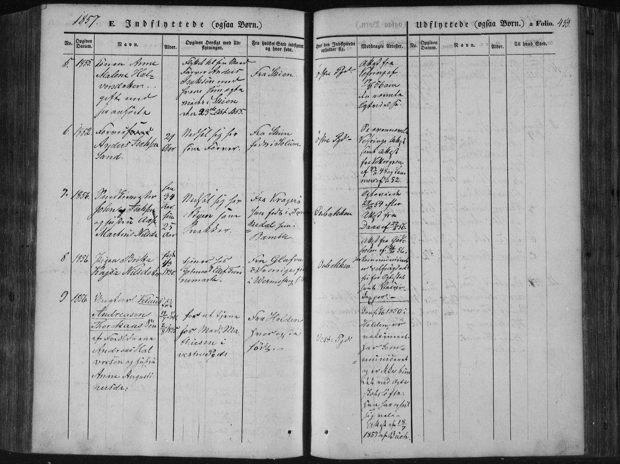 Porsgrunn kirkebøker , SAKO/A-104/F/Fa/L0006: Parish register (official) no. 6, 1841-1857, p. 459
