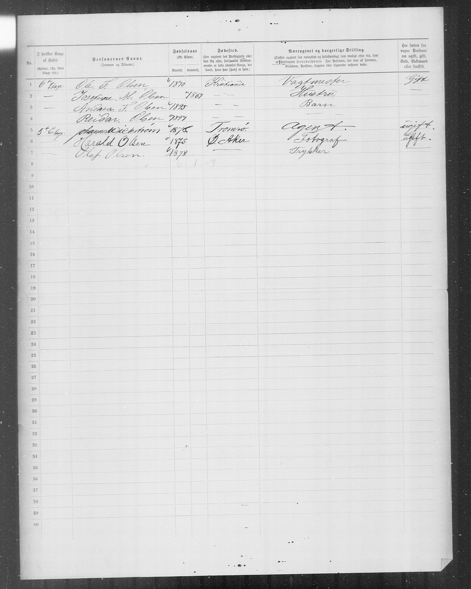 OBA, Municipal Census 1899 for Kristiania, 1899, p. 10634