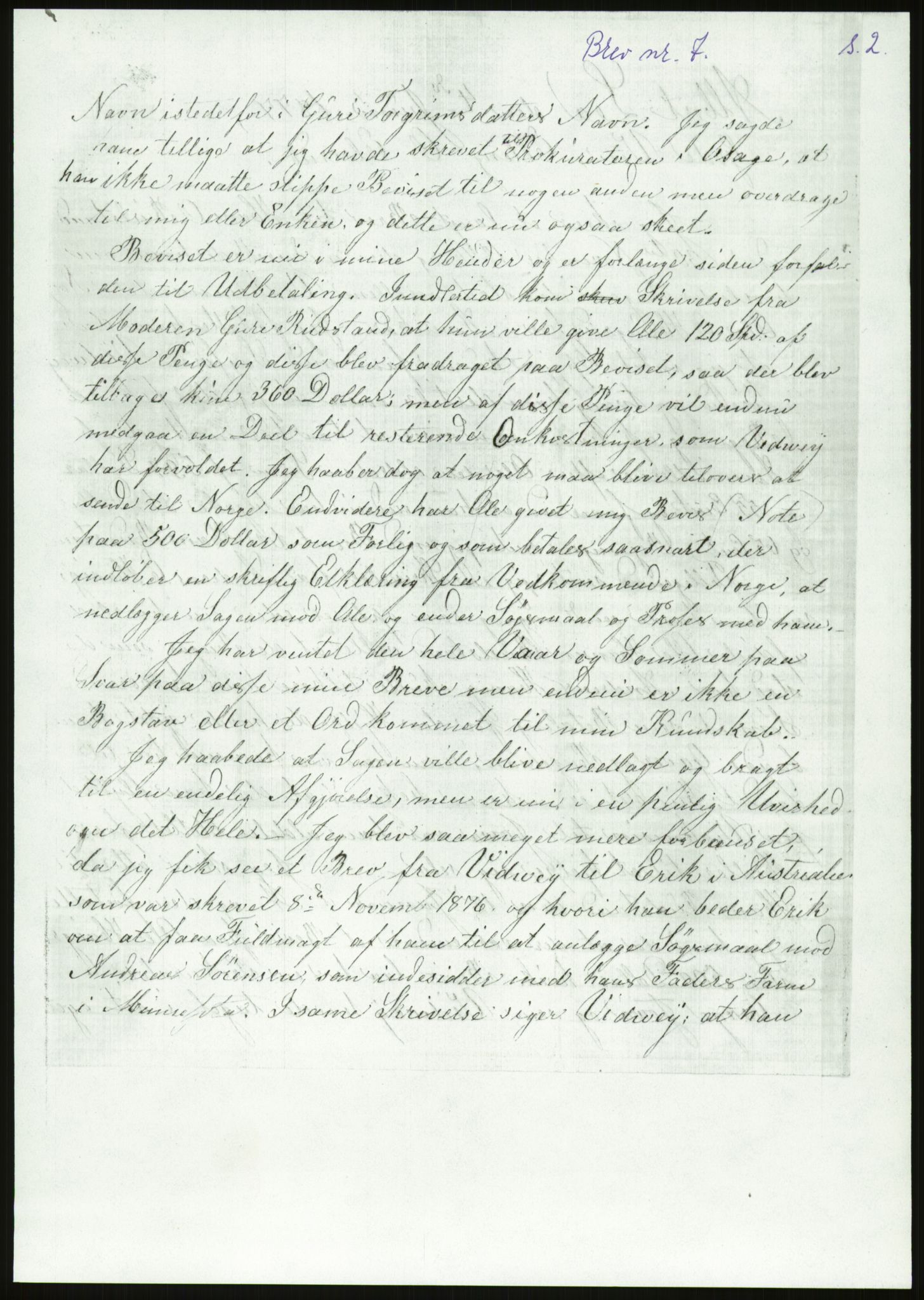 Samlinger til kildeutgivelse, Amerikabrevene, AV/RA-EA-4057/F/L0018: Innlån fra Buskerud: Elsrud, 1838-1914, p. 817