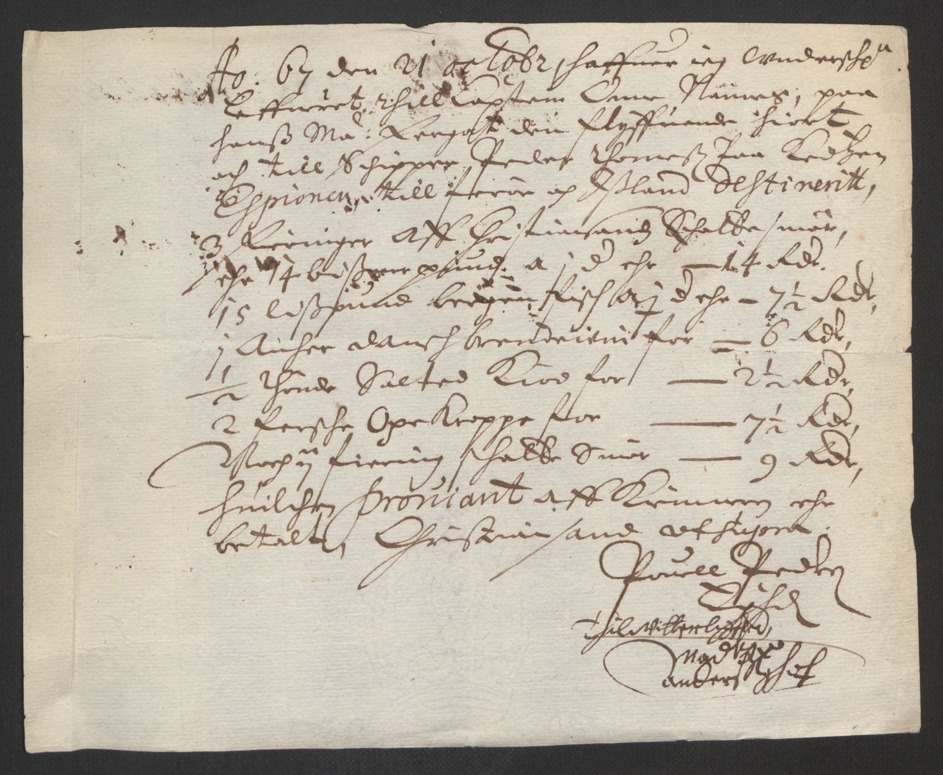 Rentekammeret inntil 1814, Reviderte regnskaper, Byregnskaper, AV/RA-EA-4066/R/Rm/L0258: [M1] Kontribusjonsregnskap, 1664-1700, p. 216