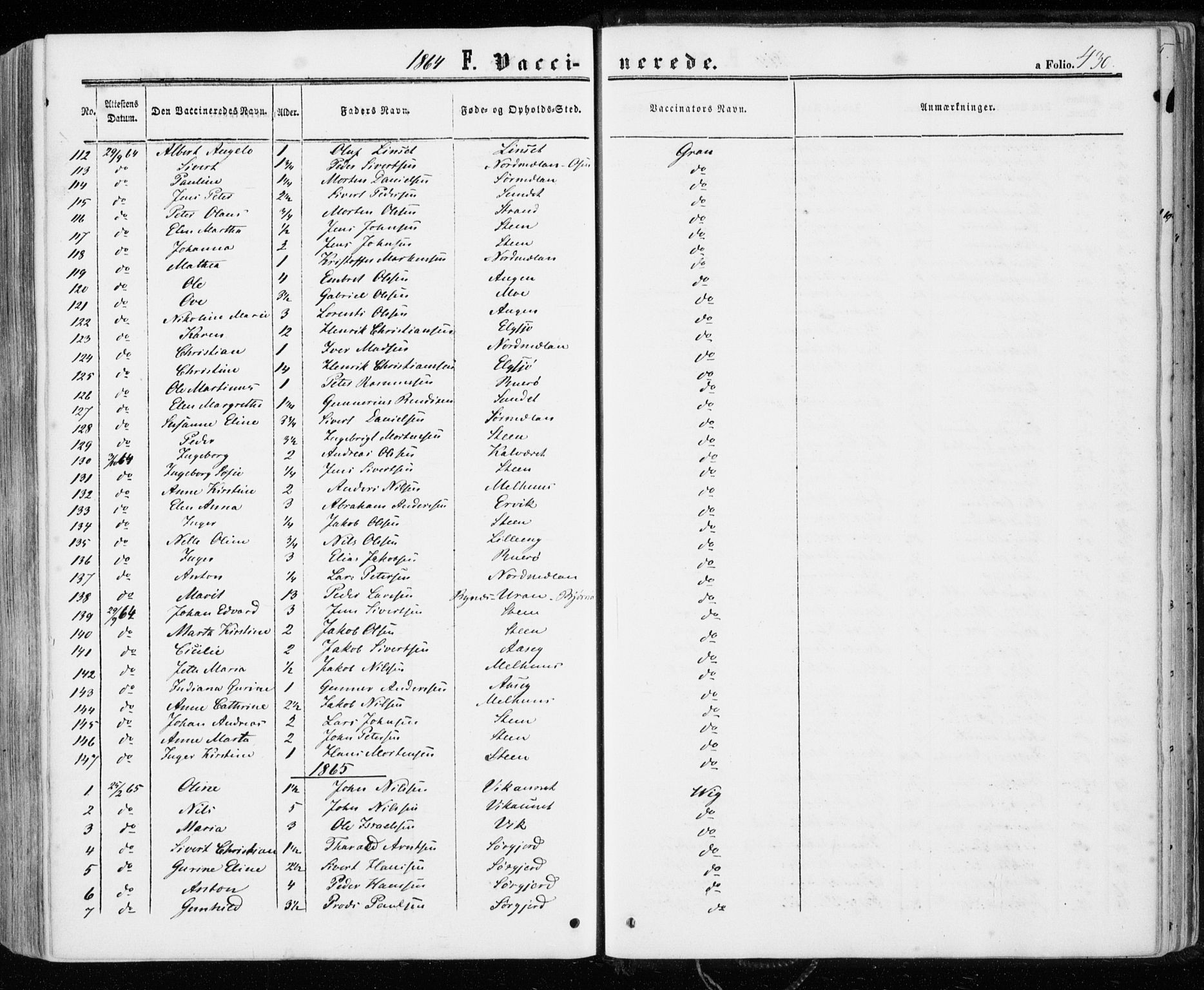 Ministerialprotokoller, klokkerbøker og fødselsregistre - Sør-Trøndelag, AV/SAT-A-1456/657/L0705: Parish register (official) no. 657A06, 1858-1867, p. 430