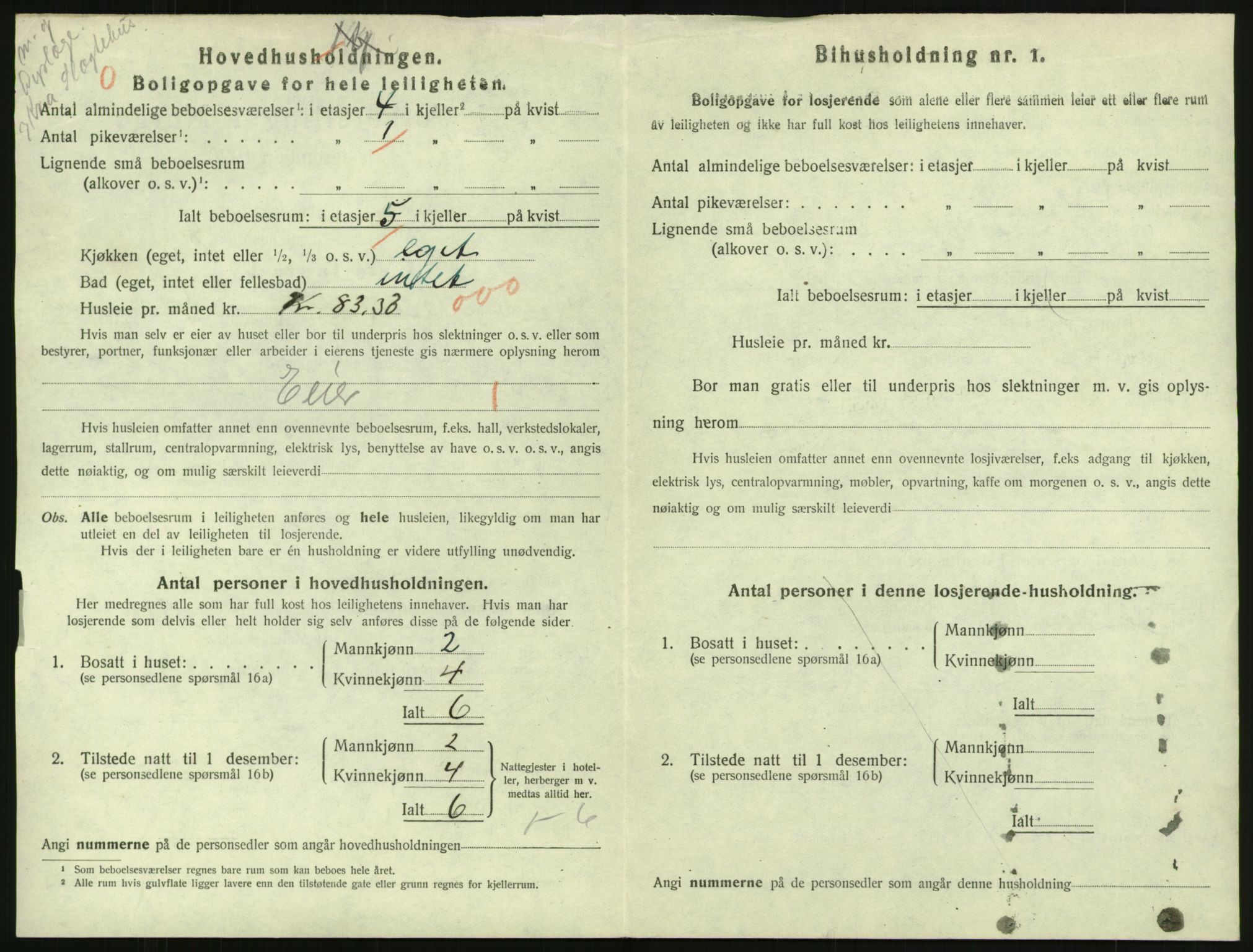 SAO, 1920 census for Kristiania, 1920, p. 48243