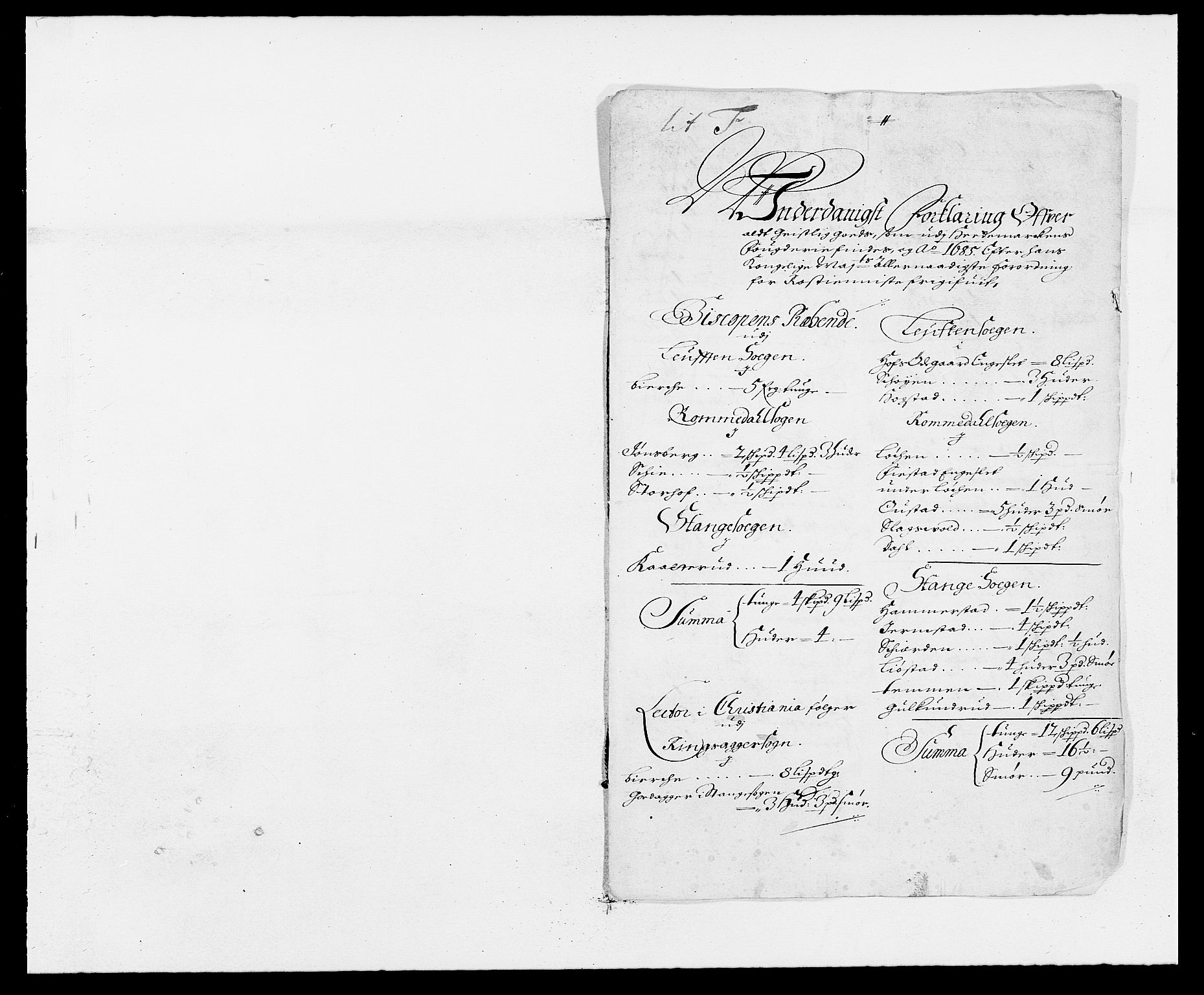 Rentekammeret inntil 1814, Reviderte regnskaper, Fogderegnskap, RA/EA-4092/R16/L1026: Fogderegnskap Hedmark, 1685, p. 130
