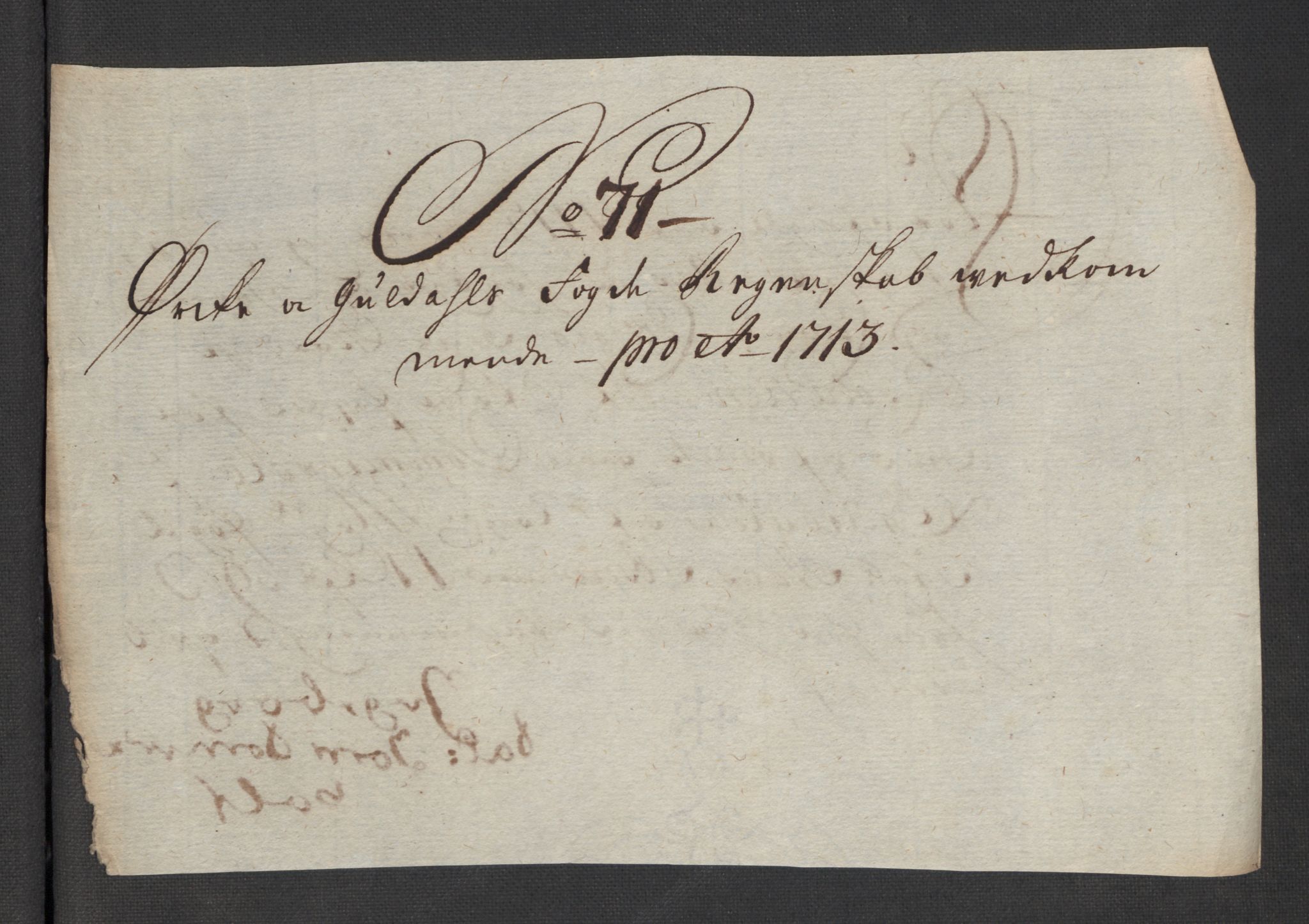 Rentekammeret inntil 1814, Reviderte regnskaper, Fogderegnskap, AV/RA-EA-4092/R60/L3964: Fogderegnskap Orkdal og Gauldal, 1713, p. 528