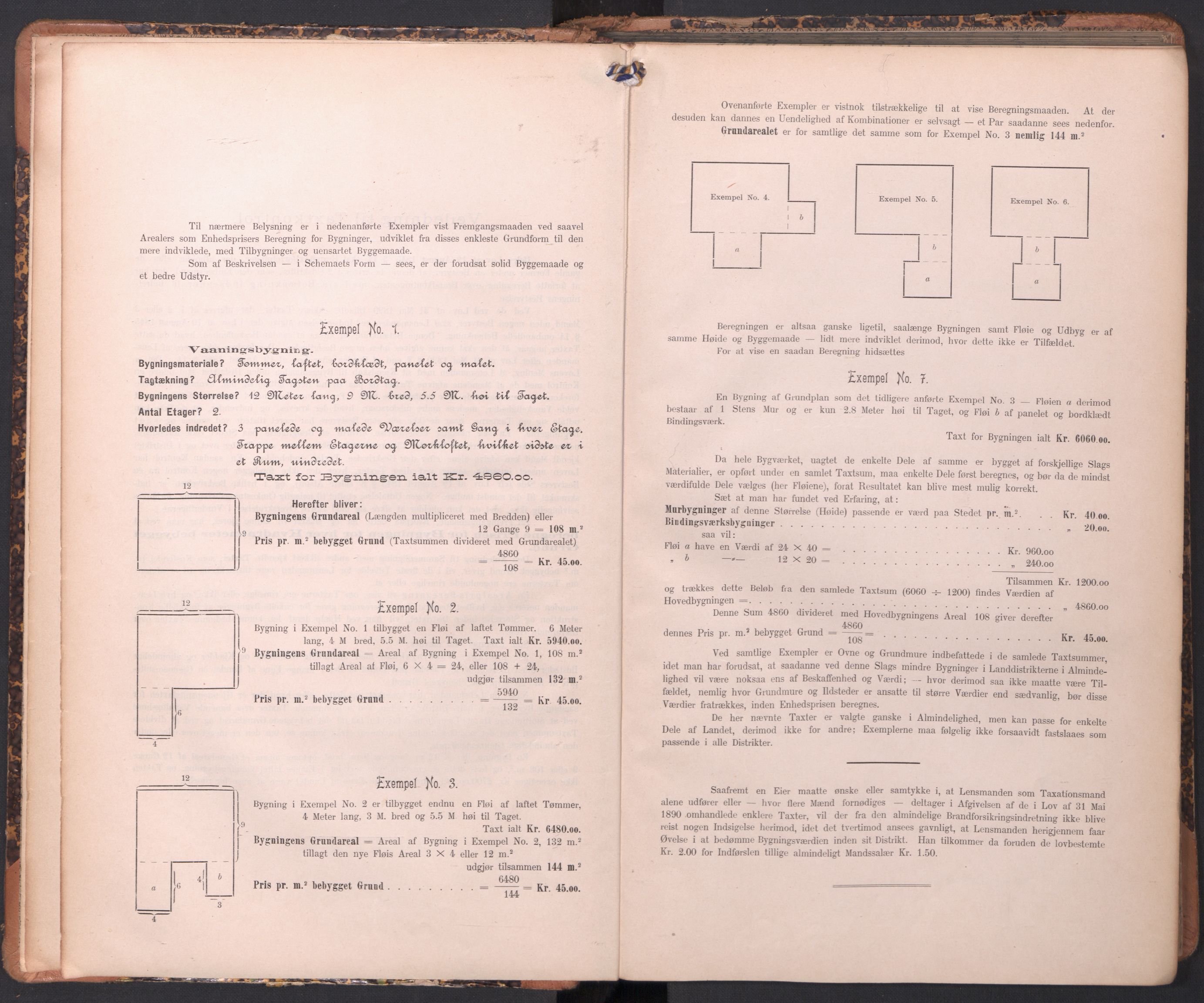 Norges brannkasse, branntakster Øymark, AV/SAO-A-11378/F/Fb/L0001: Branntakstprotokoll, 1906-1942