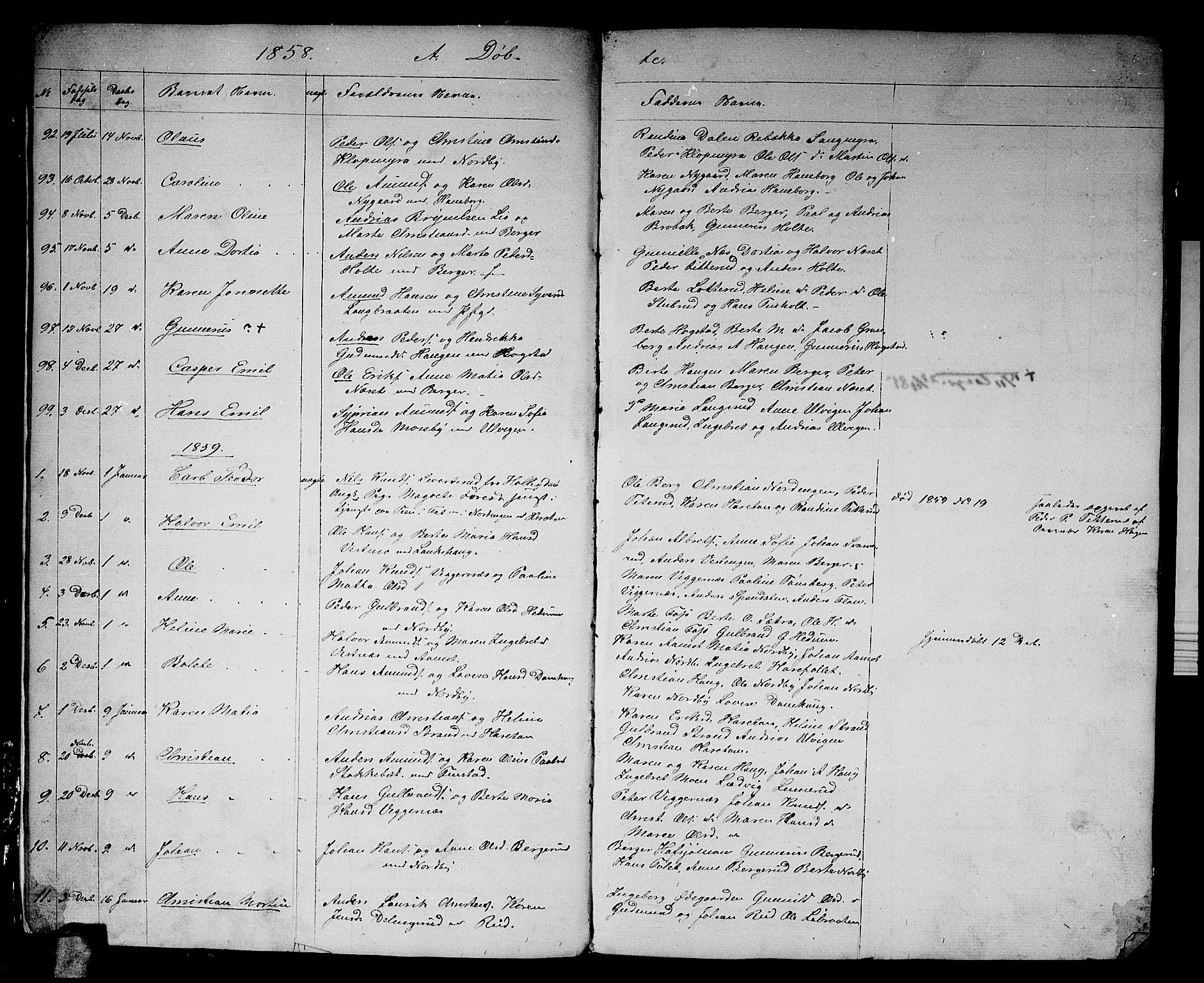 Aurskog prestekontor Kirkebøker, SAO/A-10304a/G/Ga/L0003: Parish register (copy) no. I 3, 1858-1883, p. 7