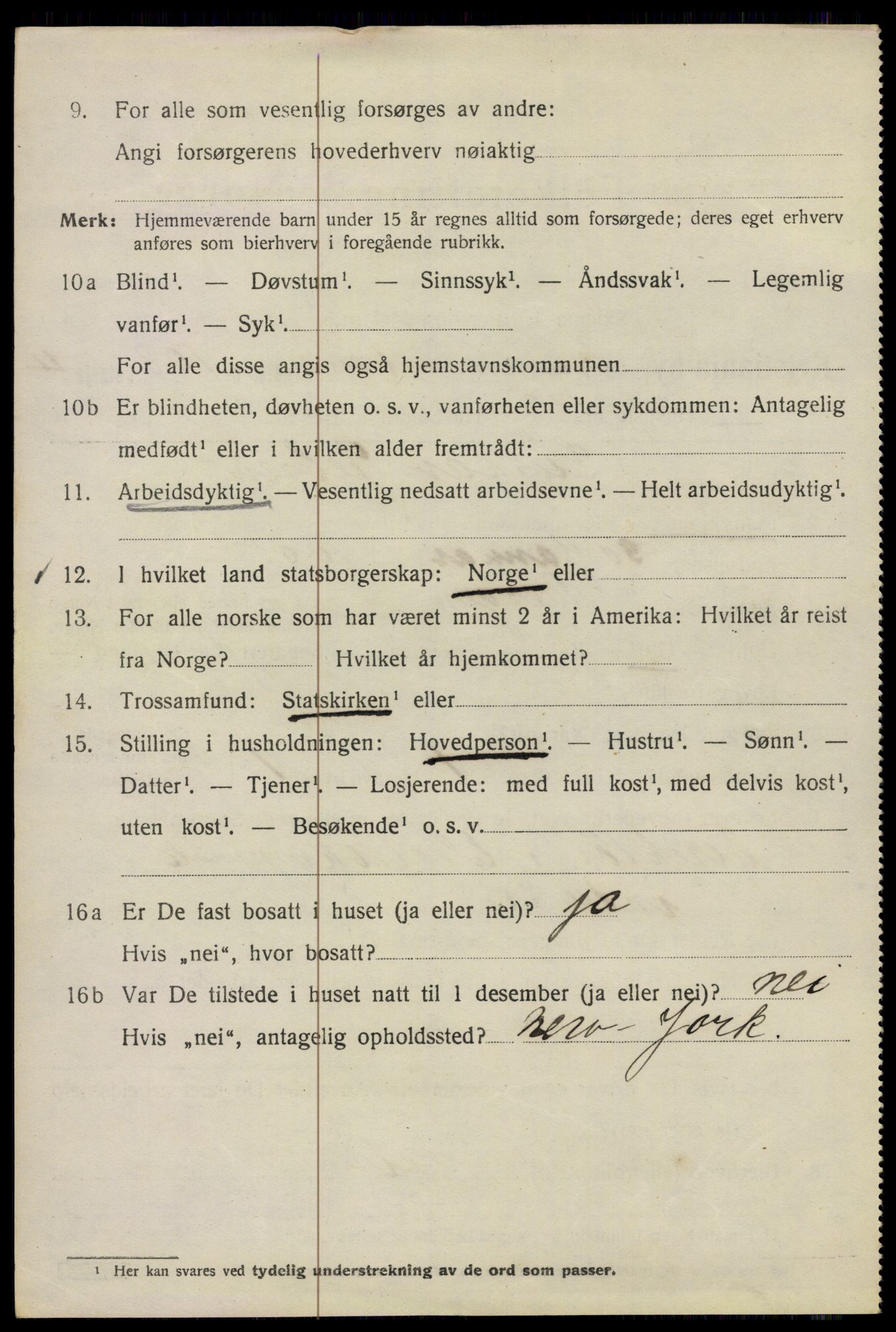 SAO, 1920 census for Kristiania, 1920, p. 203118