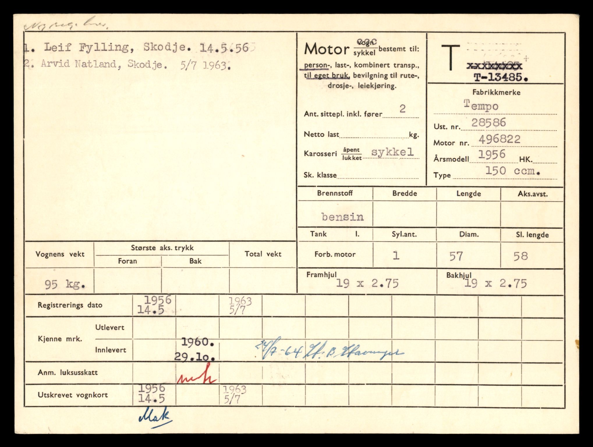 Møre og Romsdal vegkontor - Ålesund trafikkstasjon, AV/SAT-A-4099/F/Fe/L0039: Registreringskort for kjøretøy T 13361 - T 13530, 1927-1998, p. 2108