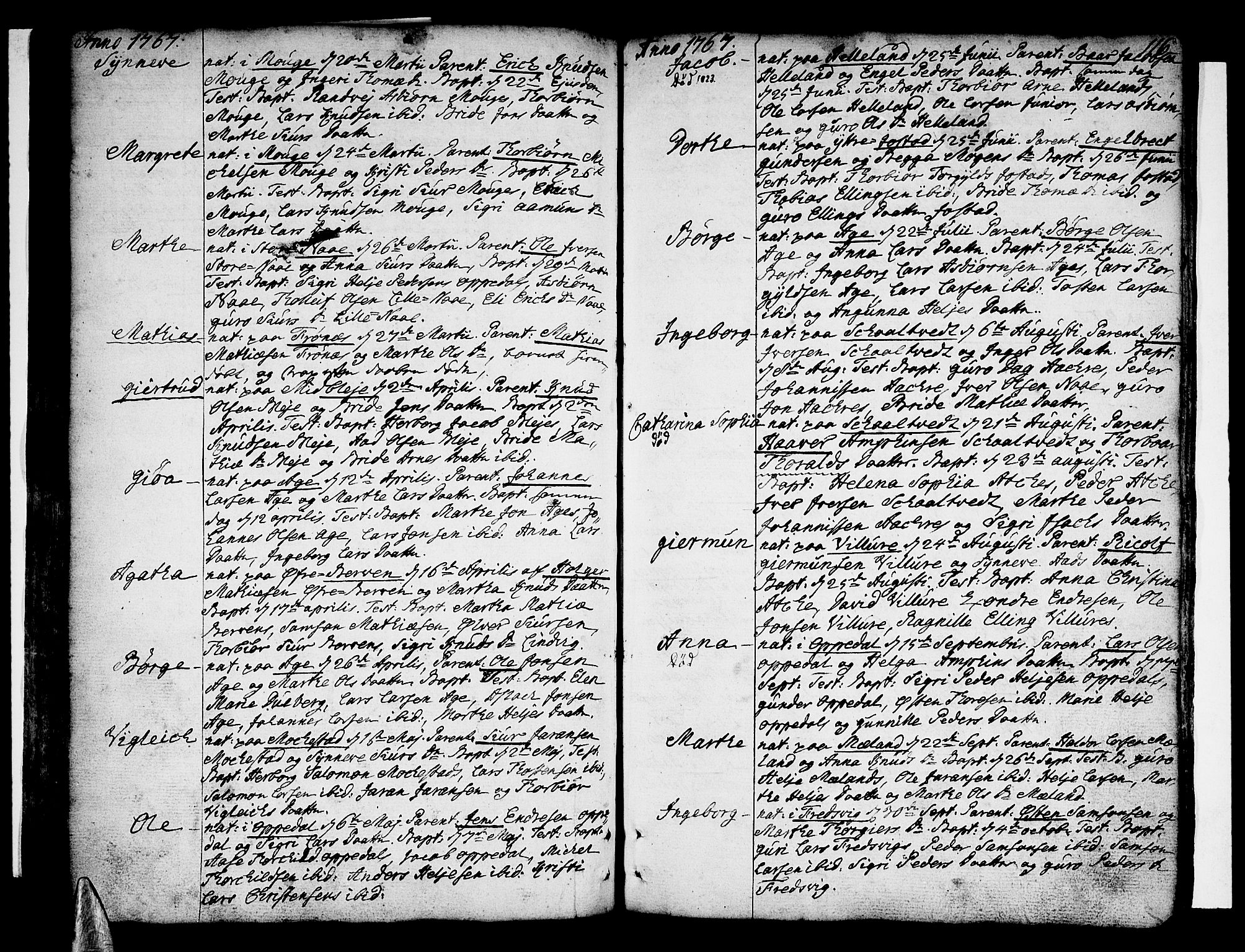 Ullensvang sokneprestembete, AV/SAB-A-78701/H/Haa: Parish register (official) no. A 6 /1, 1758-1788, p. 116