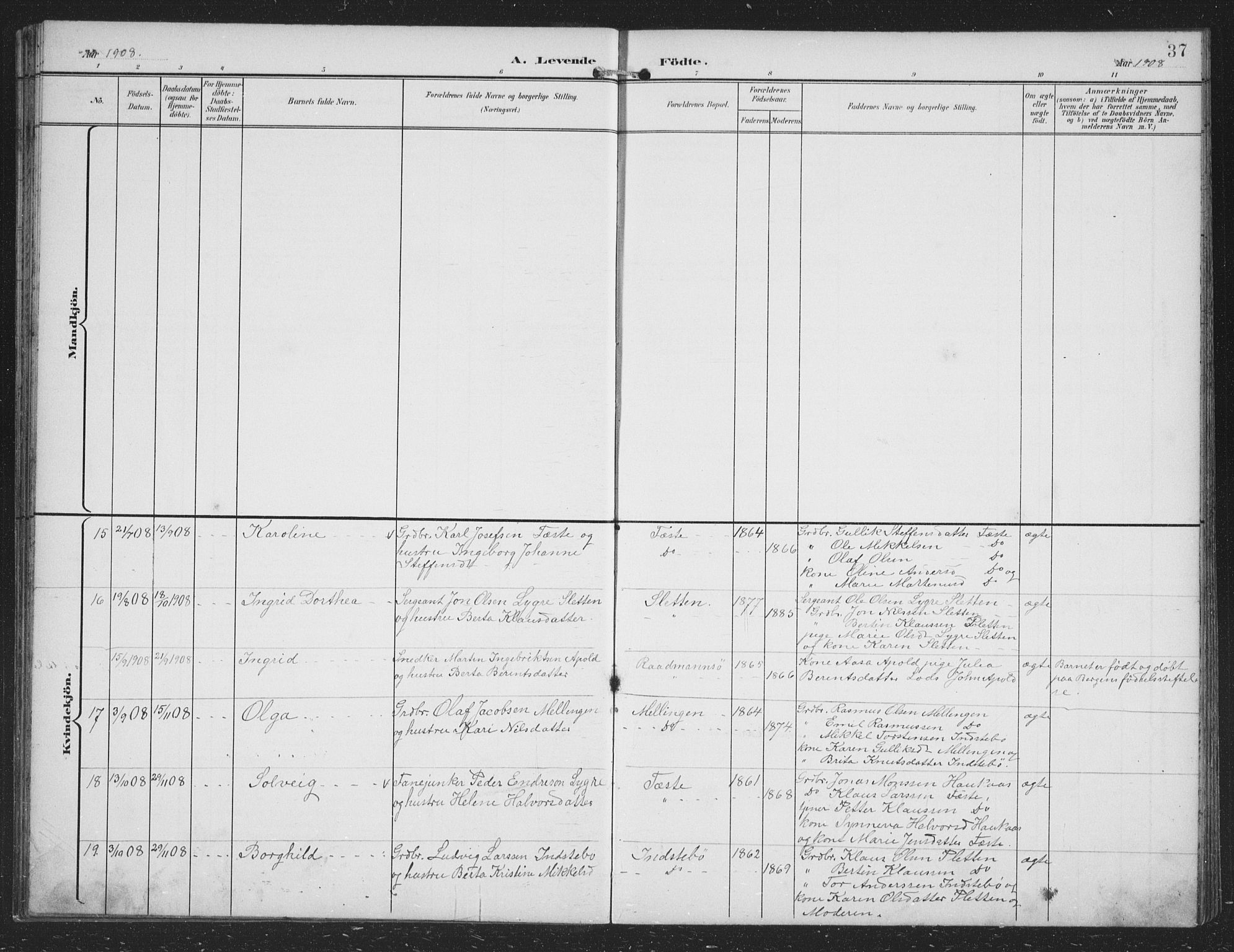 Alversund Sokneprestembete, AV/SAB-A-73901/H/Ha/Hab: Parish register (copy) no. B 4, 1897-1914, p. 37