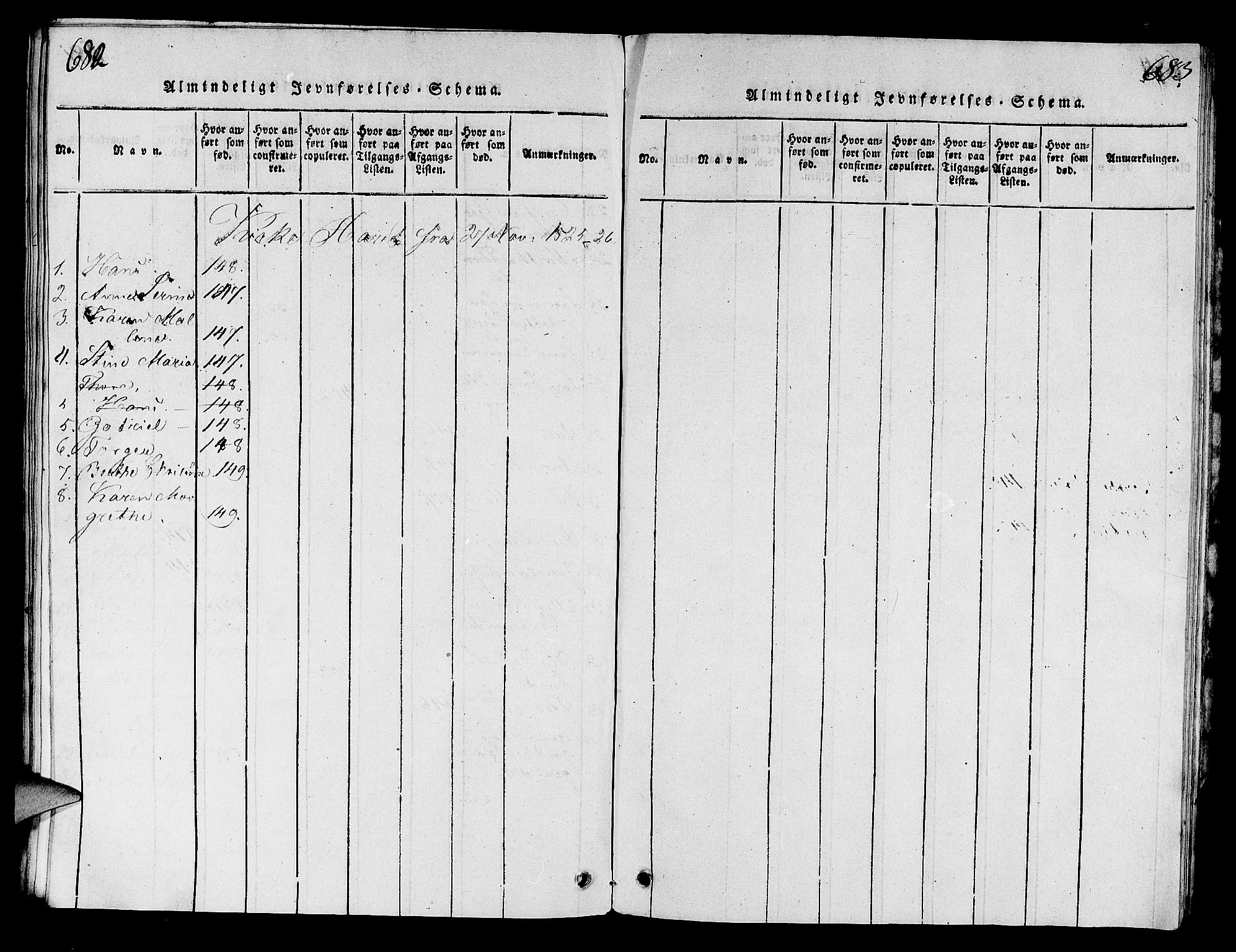 Håland sokneprestkontor, SAST/A-101802/001/30BA/L0004: Parish register (official) no. A 4, 1815-1829, p. 682-683