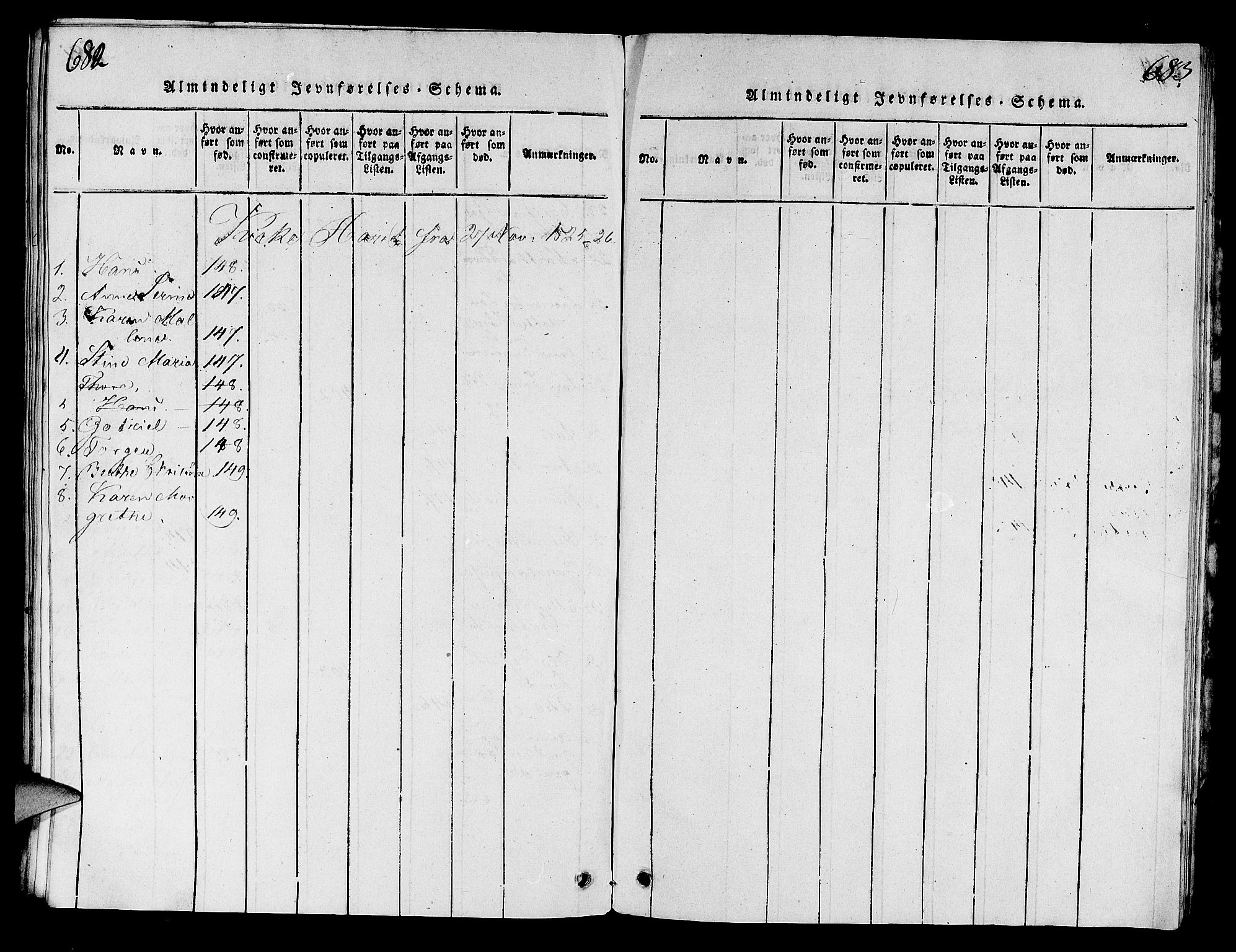 Håland sokneprestkontor, AV/SAST-A-101802/001/30BA/L0004: Parish register (official) no. A 4, 1815-1829, p. 682-683