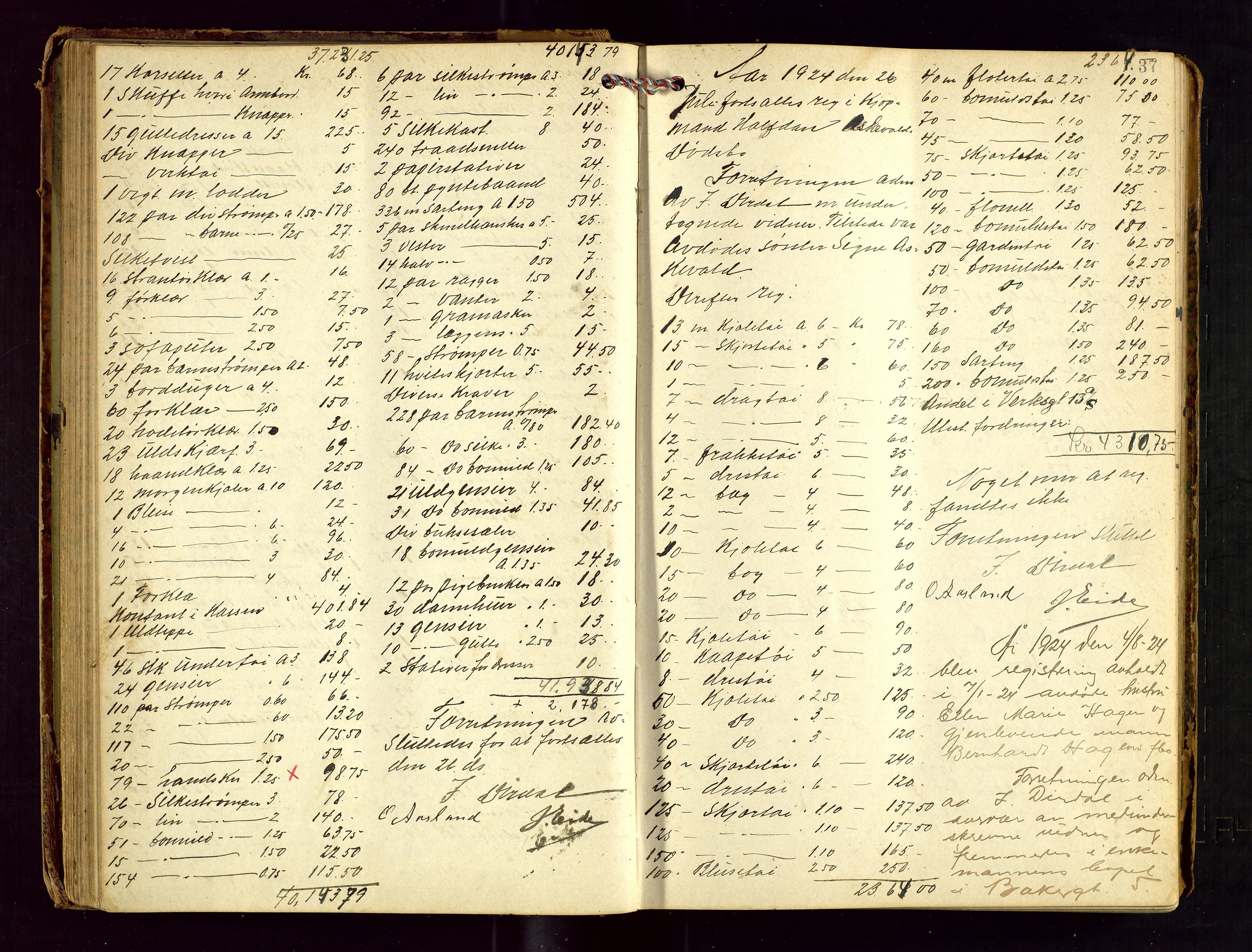 Stavanger skifteforvalter, AV/SAST-A-101412/001/5/53/533BA/L0004: Registreringsprotokoll, 1923-1930, p. 36b-37a