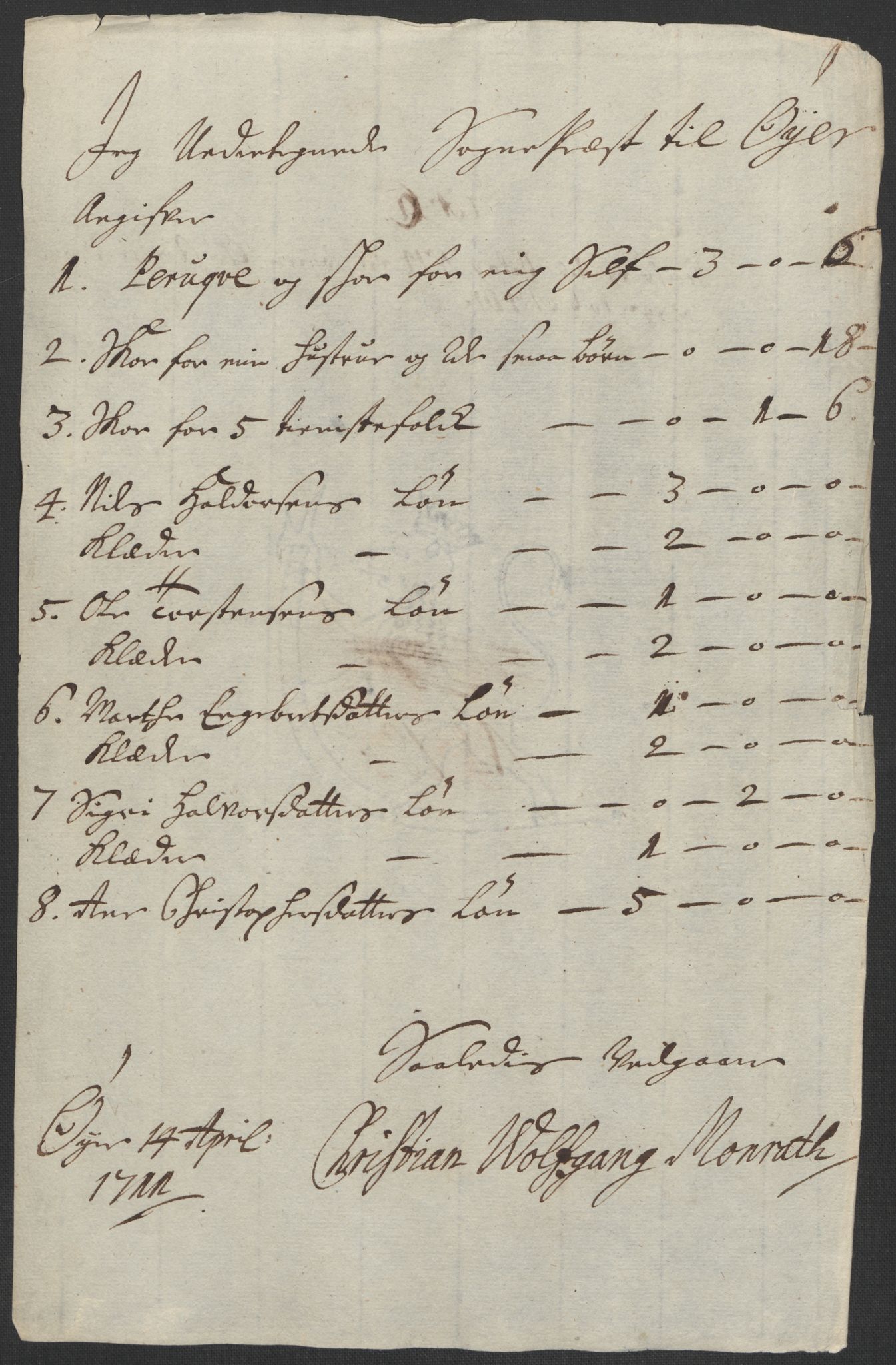 Rentekammeret inntil 1814, Reviderte regnskaper, Fogderegnskap, AV/RA-EA-4092/R17/L1180: Fogderegnskap Gudbrandsdal, 1711, p. 147