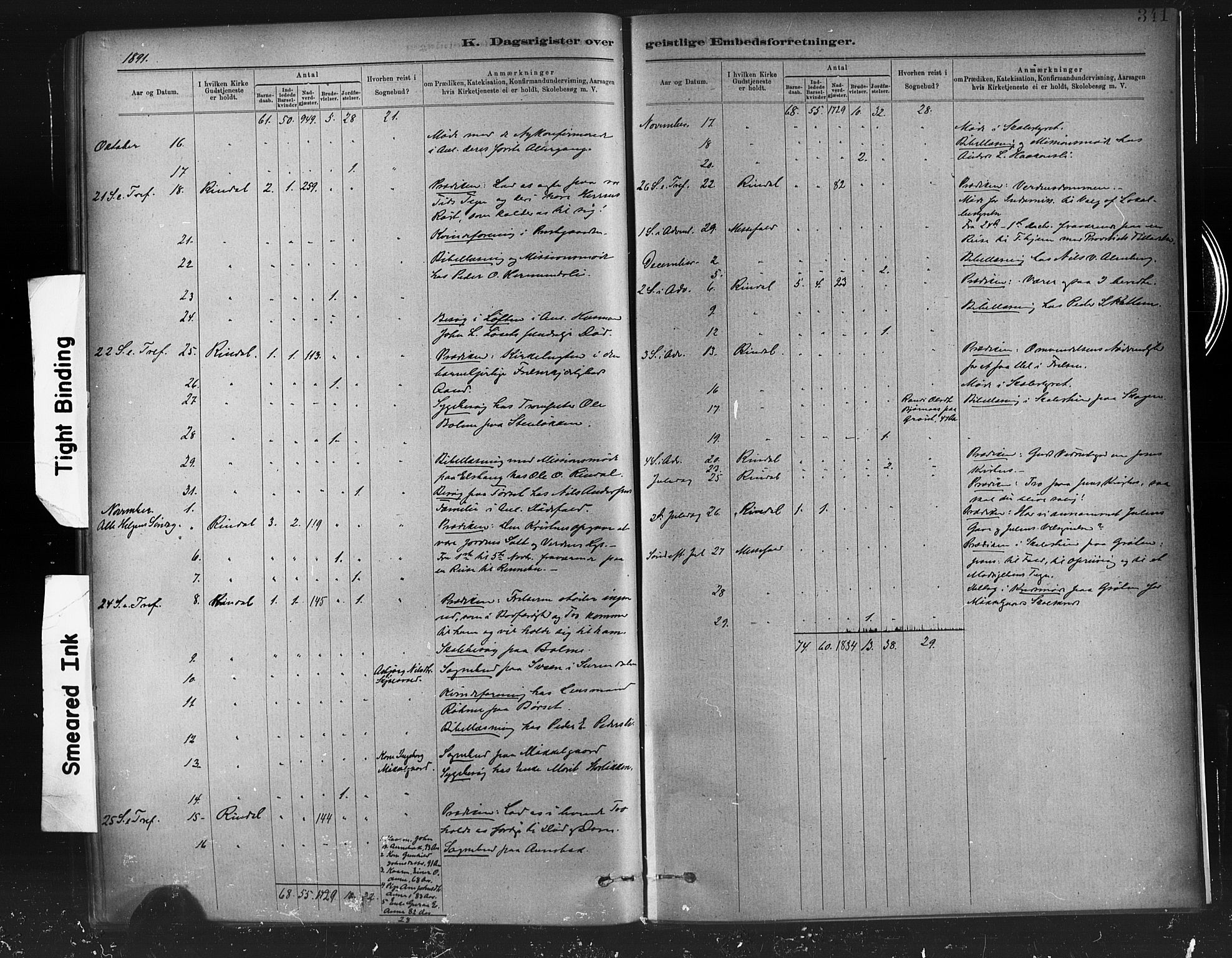 Ministerialprotokoller, klokkerbøker og fødselsregistre - Møre og Romsdal, AV/SAT-A-1454/598/L1069: Parish register (official) no. 598A03, 1882-1895, p. 341