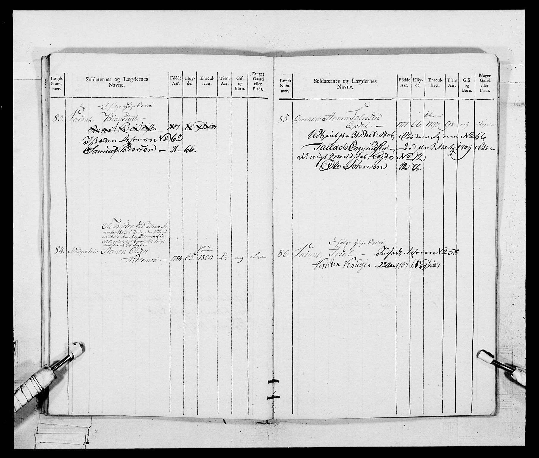 Generalitets- og kommissariatskollegiet, Det kongelige norske kommissariatskollegium, AV/RA-EA-5420/E/Eh/L0109: Vesterlenske nasjonale infanteriregiment, 1806, p. 523