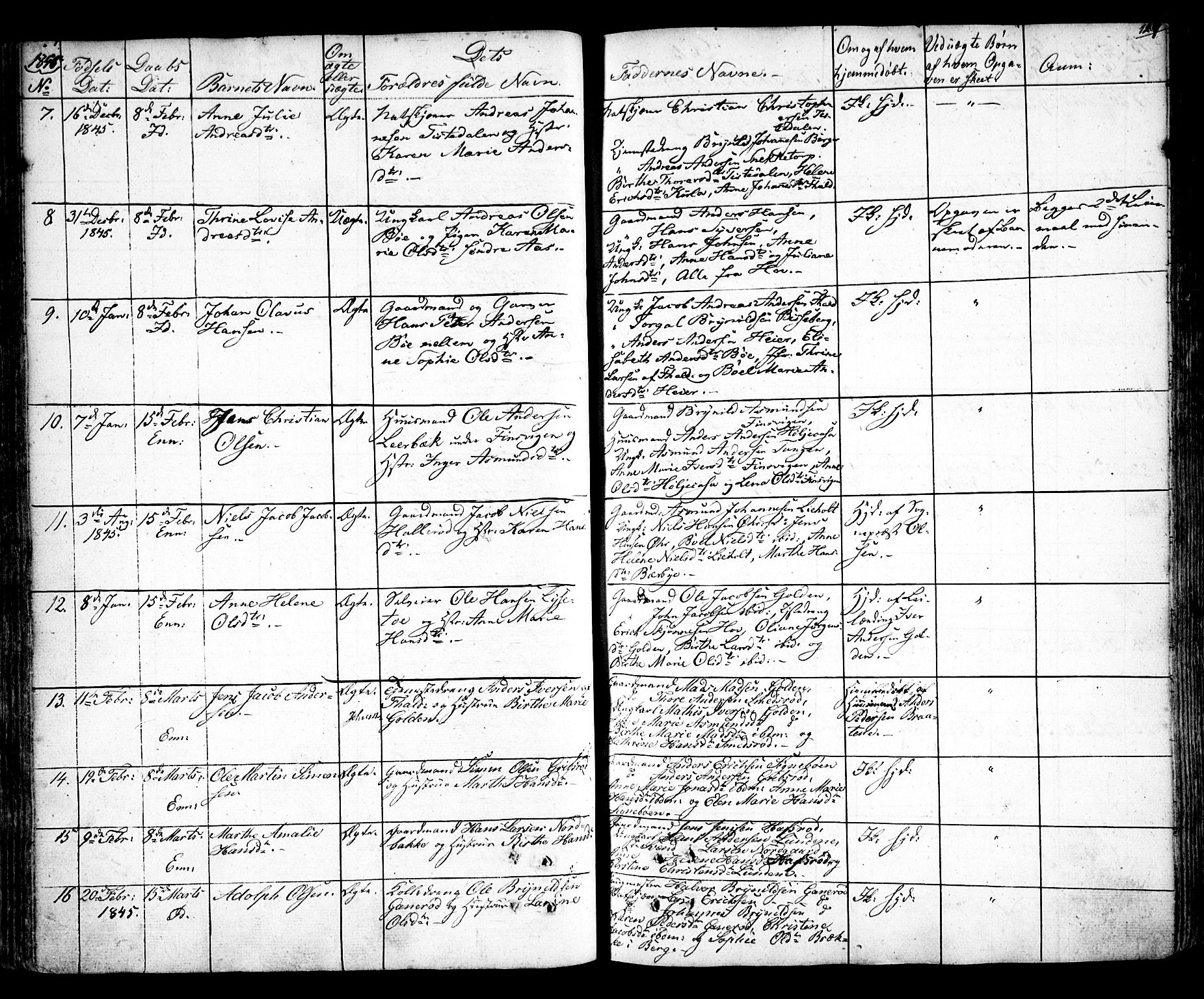 Idd prestekontor Kirkebøker, SAO/A-10911/F/Fc/L0003: Parish register (official) no. III 3, 1832-1847, p. 127