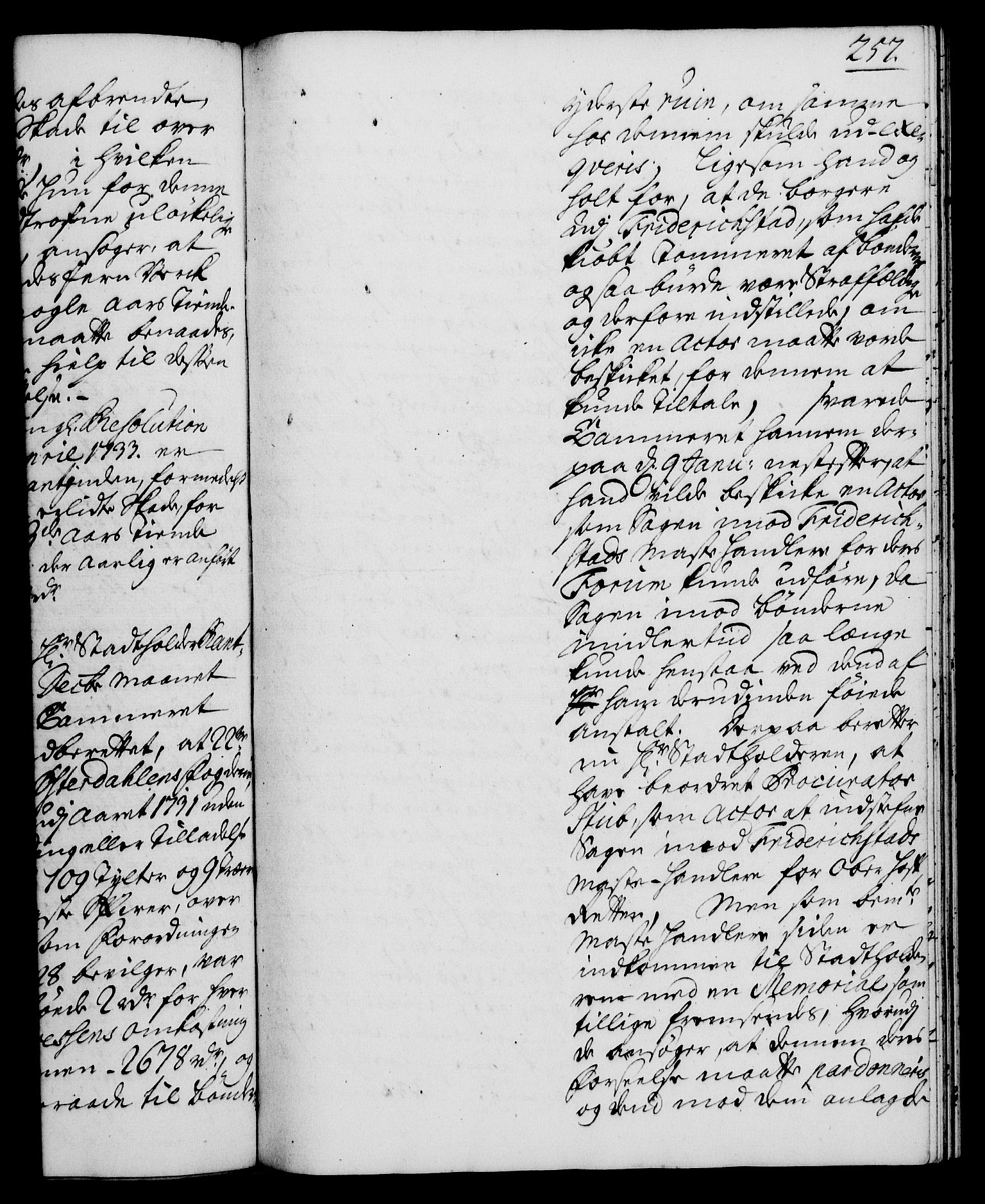 Rentekammeret, Kammerkanselliet, AV/RA-EA-3111/G/Gh/Gha/L0019: Norsk ekstraktmemorialprotokoll (merket RK 53.64), 1736-1737, p. 257
