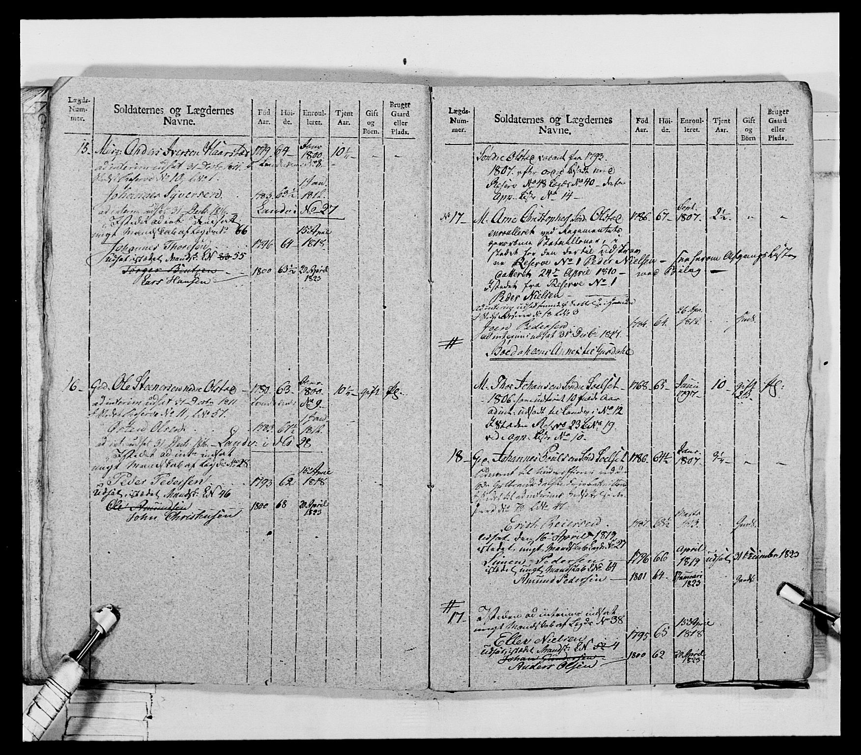 Generalitets- og kommissariatskollegiet, Det kongelige norske kommissariatskollegium, AV/RA-EA-5420/E/Eh/L0069: Opplandske gevorbne infanteriregiment, 1810-1818, p. 372