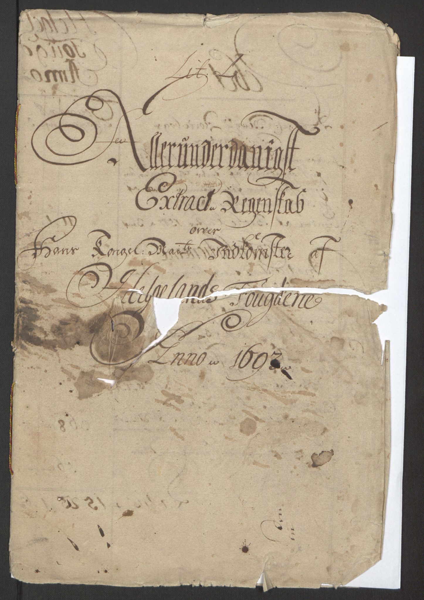 Rentekammeret inntil 1814, Reviderte regnskaper, Fogderegnskap, RA/EA-4092/R65/L4505: Fogderegnskap Helgeland, 1693-1696, p. 4