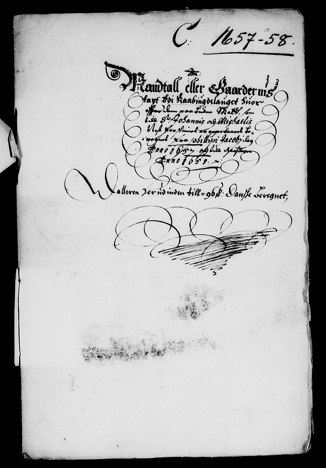 Rentekammeret inntil 1814, Reviderte regnskaper, Lensregnskaper, AV/RA-EA-5023/R/Rb/Rbq/L0045: Nedenes len. Mandals len. Råbyggelag., 1654-1658