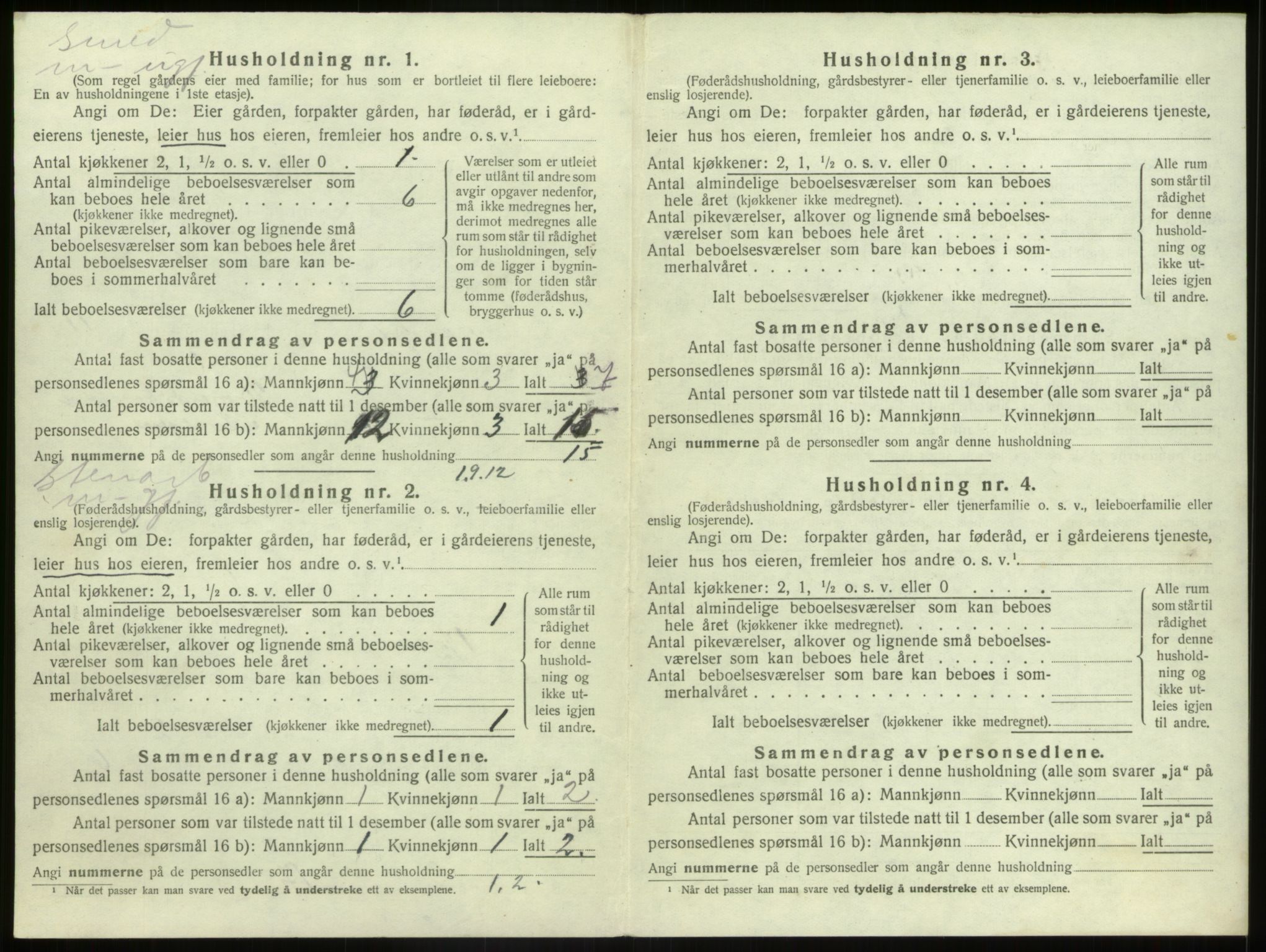 SAB, 1920 census for Bremanger, 1920, p. 764