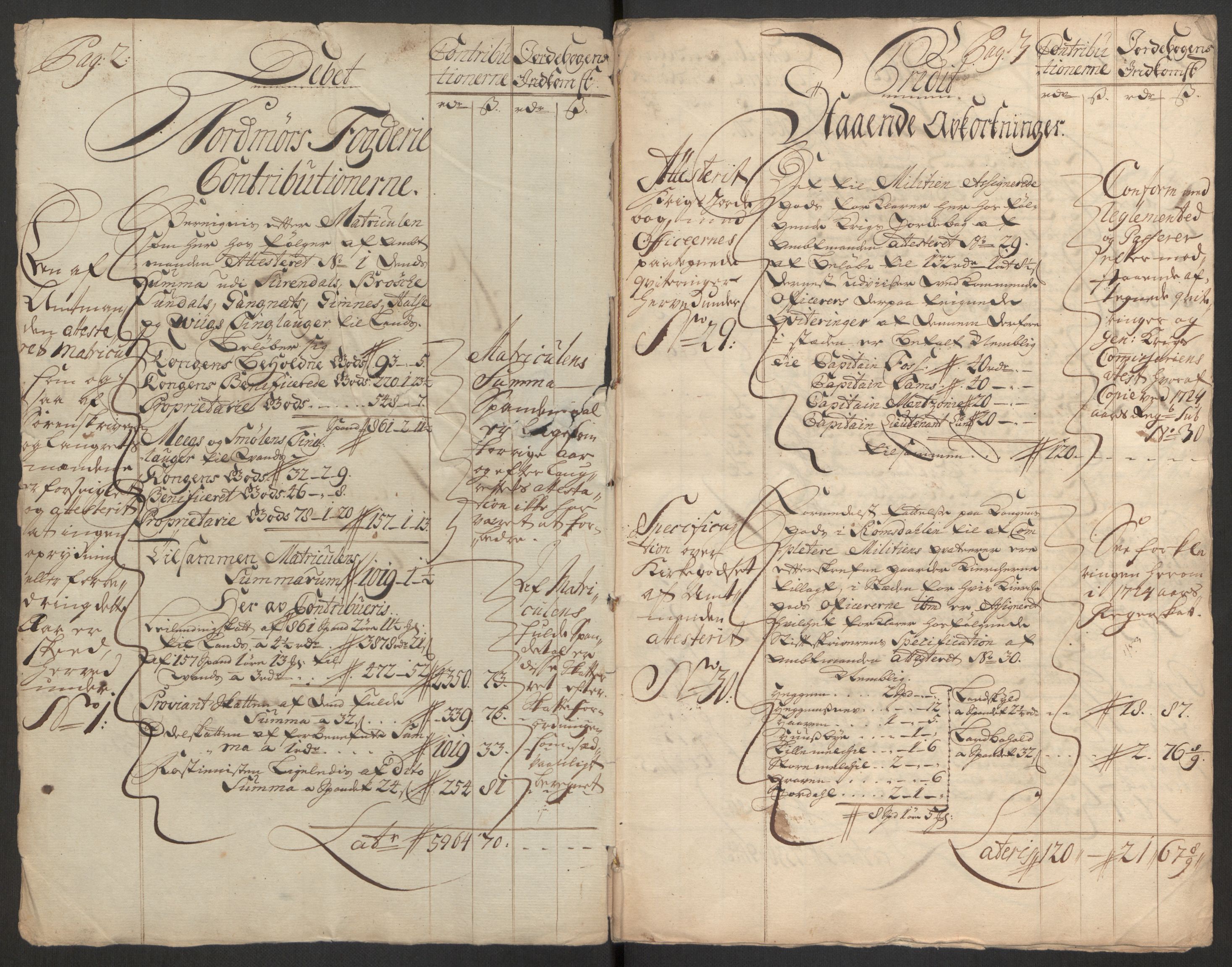 Rentekammeret inntil 1814, Reviderte regnskaper, Fogderegnskap, AV/RA-EA-4092/R56/L3758: Fogderegnskap Nordmøre, 1725, p. 3