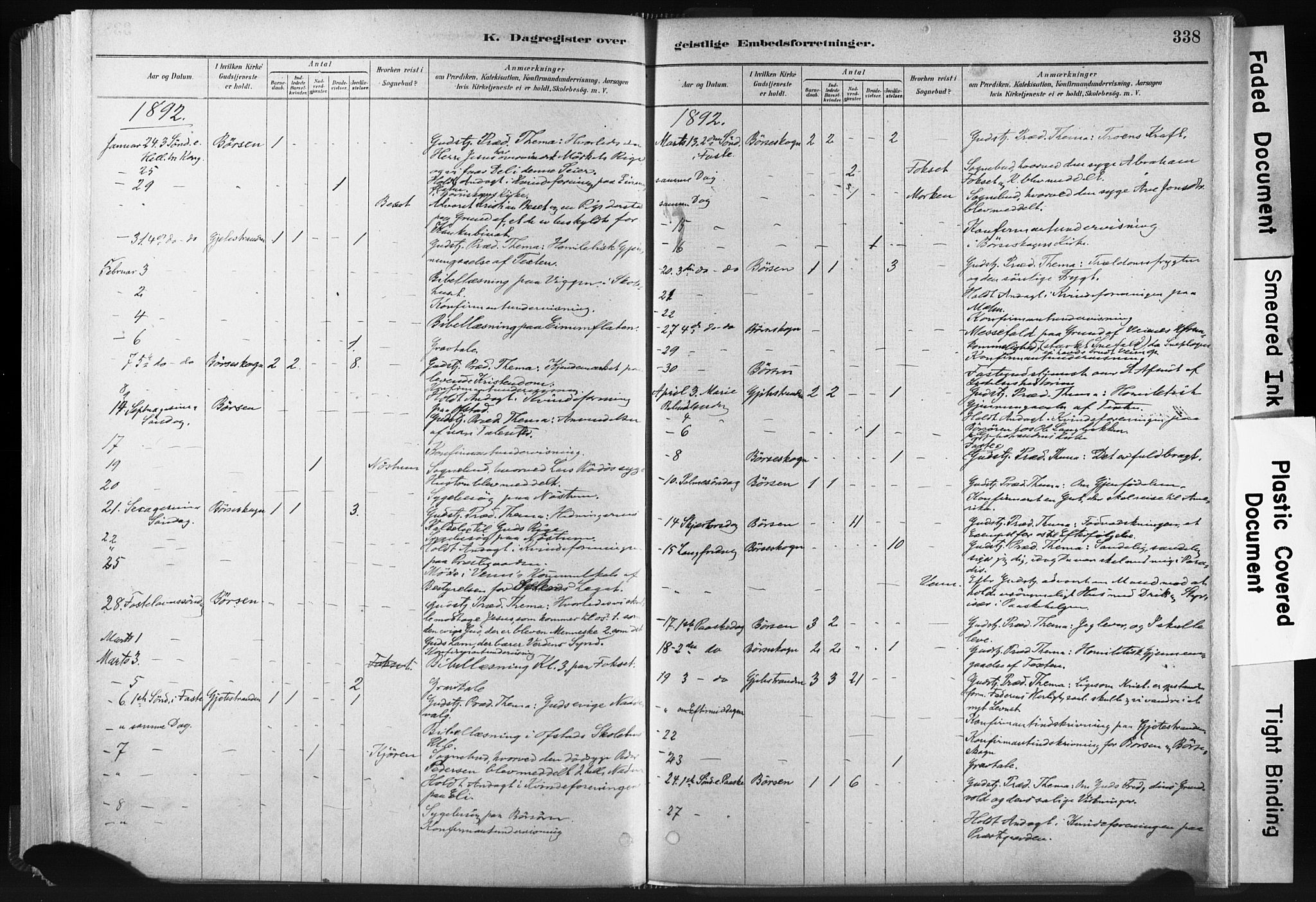 Ministerialprotokoller, klokkerbøker og fødselsregistre - Sør-Trøndelag, SAT/A-1456/665/L0773: Parish register (official) no. 665A08, 1879-1905, p. 338