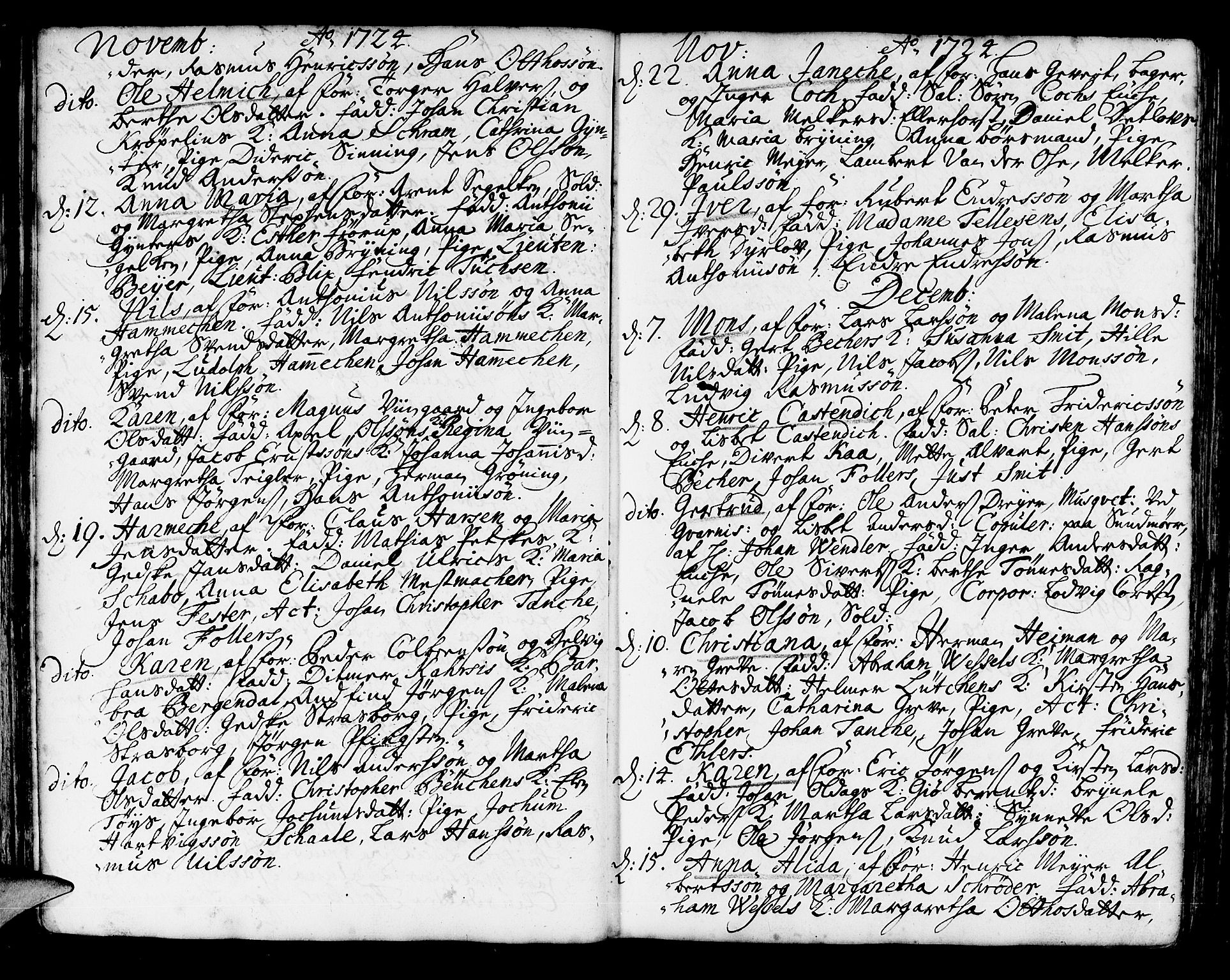 Korskirken sokneprestembete, SAB/A-76101/H/Haa/L0004: Parish register (official) no. A 4, 1720-1750, p. 49