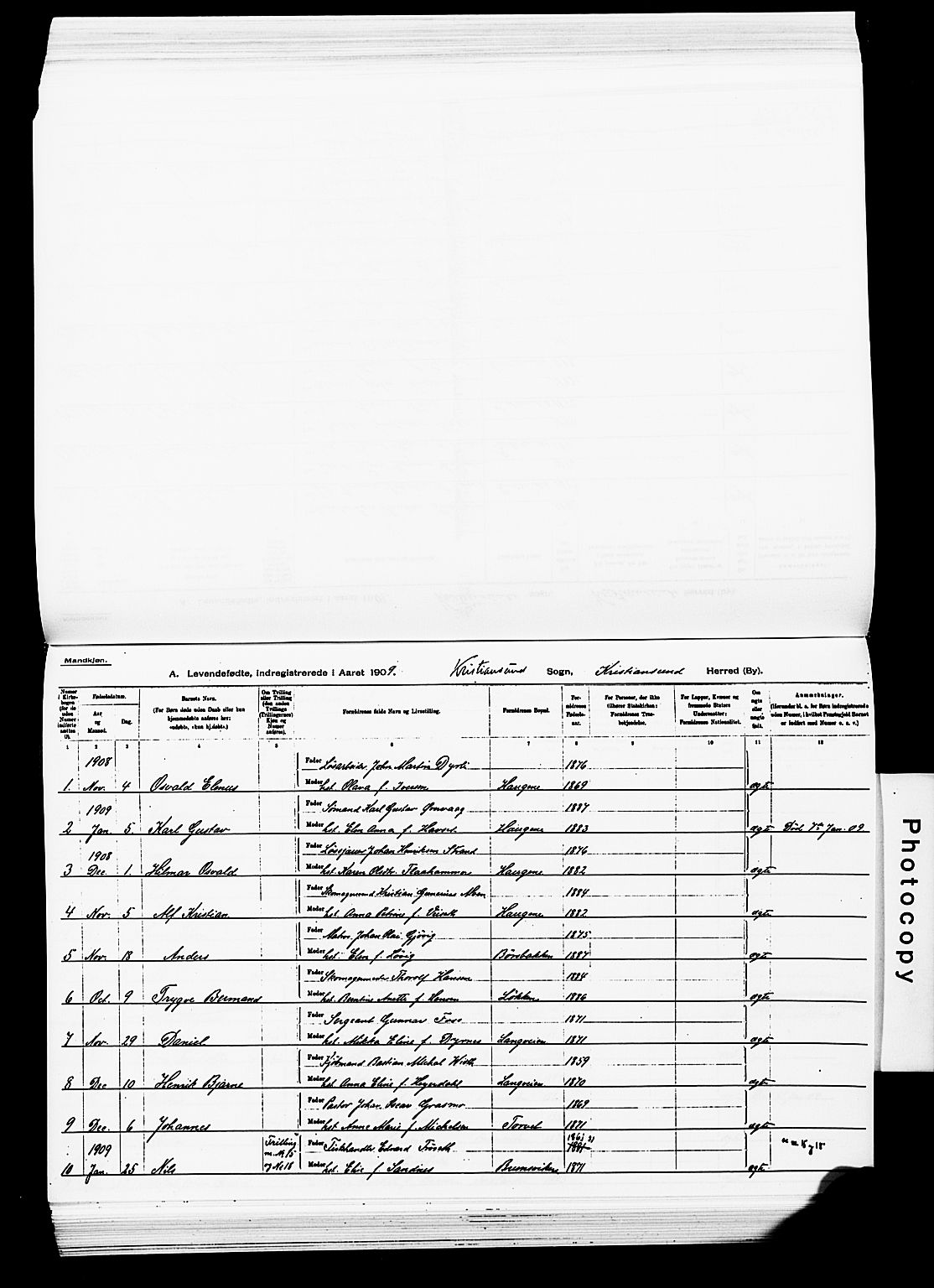 Ministerialprotokoller, klokkerbøker og fødselsregistre - Møre og Romsdal, SAT/A-1454/572/L0858: Parish register (official) no. 572D02, 1903-1912