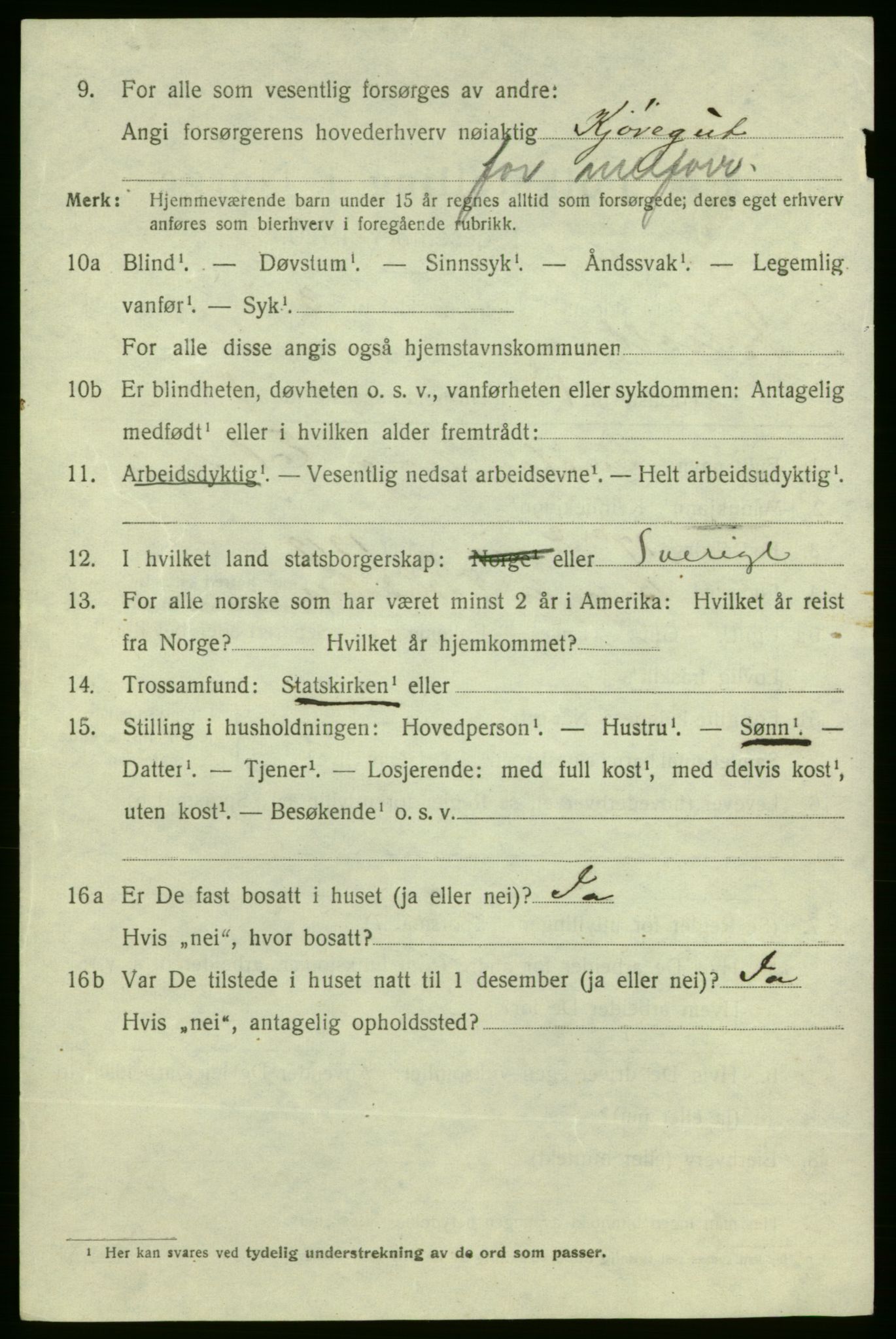 SAO, 1920 census for Fredrikshald, 1920, p. 8061