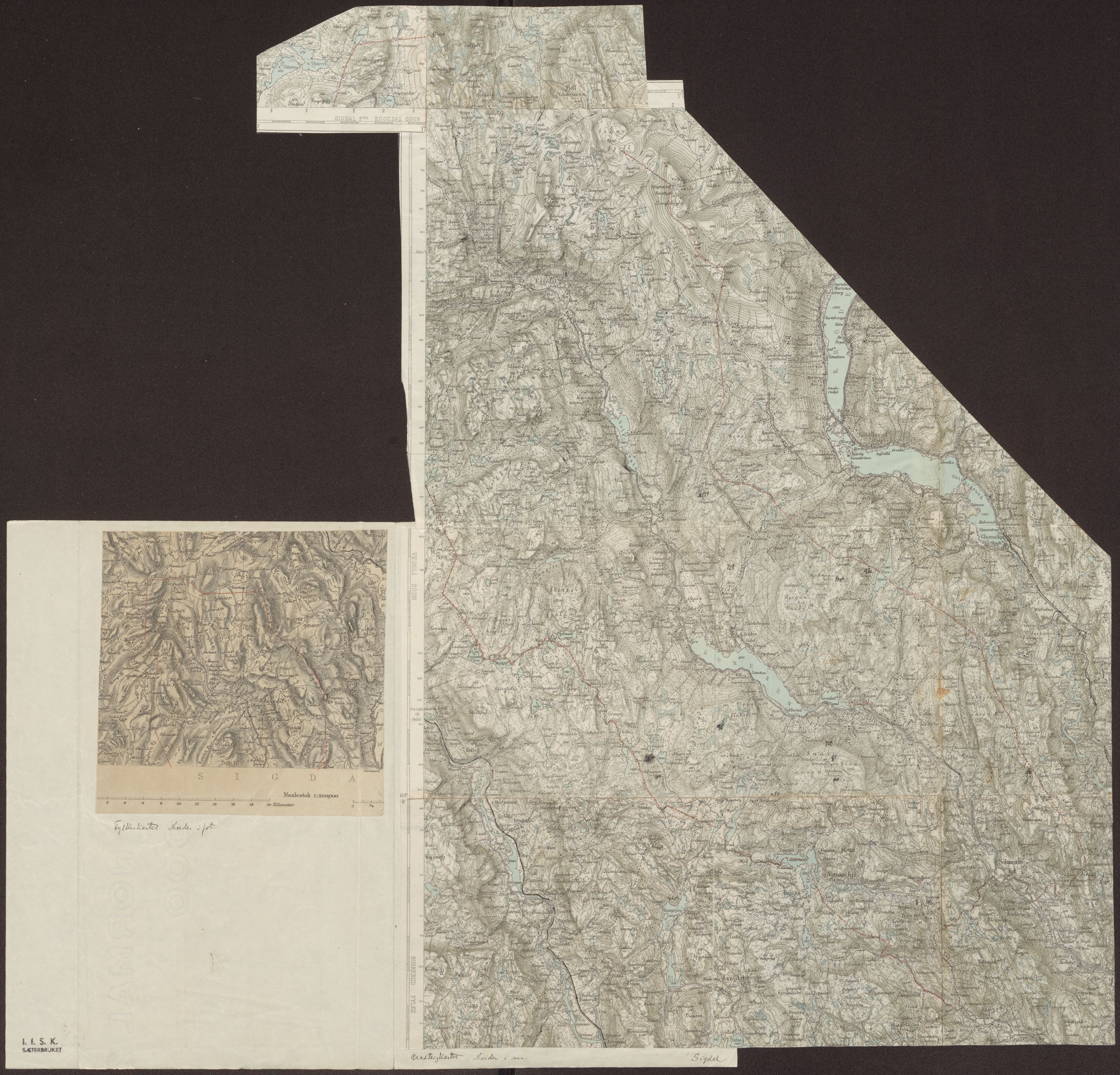 Instituttet for sammenlignende kulturforskning, AV/RA-PA-0424/F/Fc/L0006/0001: Eske B6: / Buskerud (perm XIII), 1934-1936