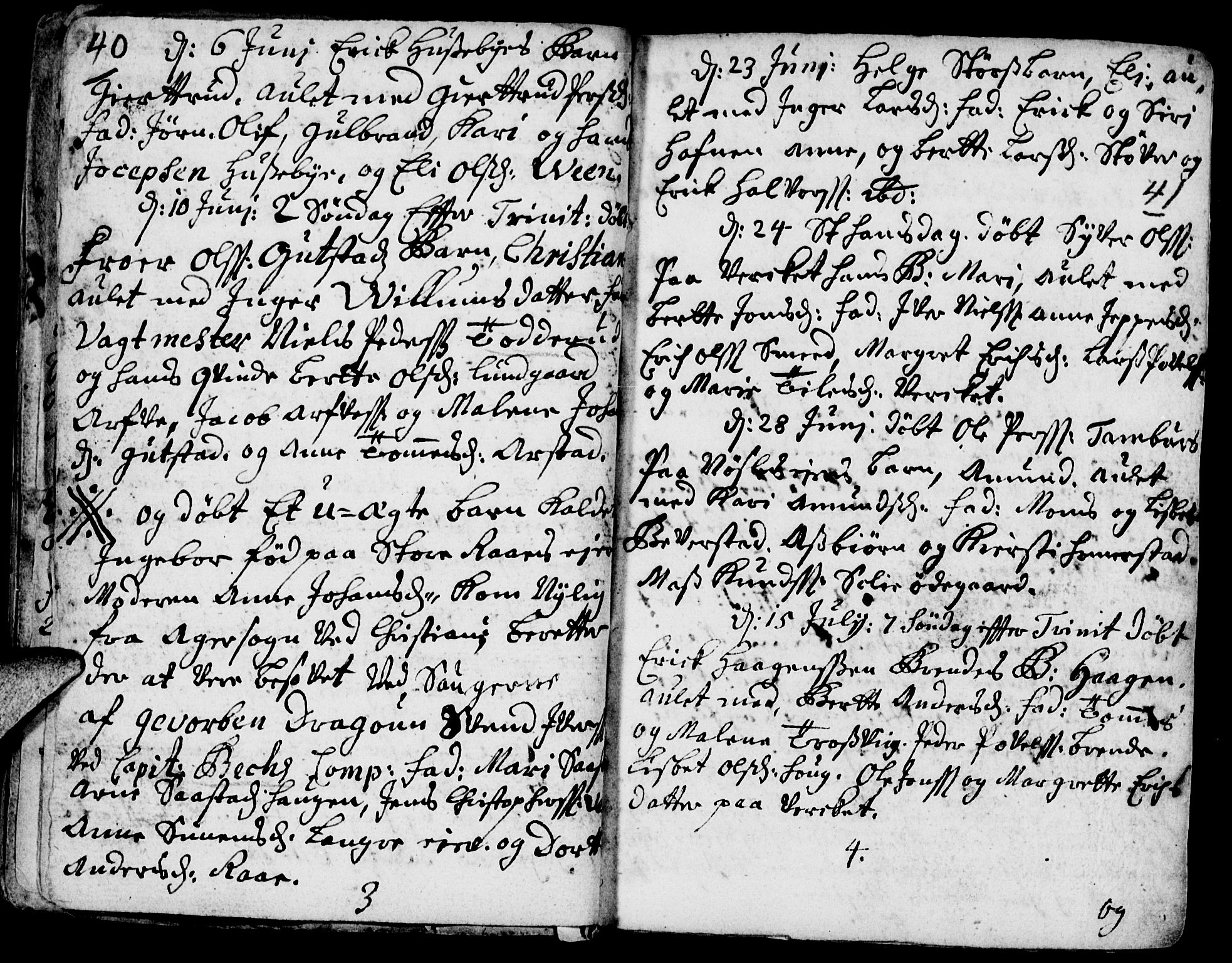 Stange prestekontor, AV/SAH-PREST-002/K/L0002: Parish register (official) no. 2, 1724-1740, p. 40-41