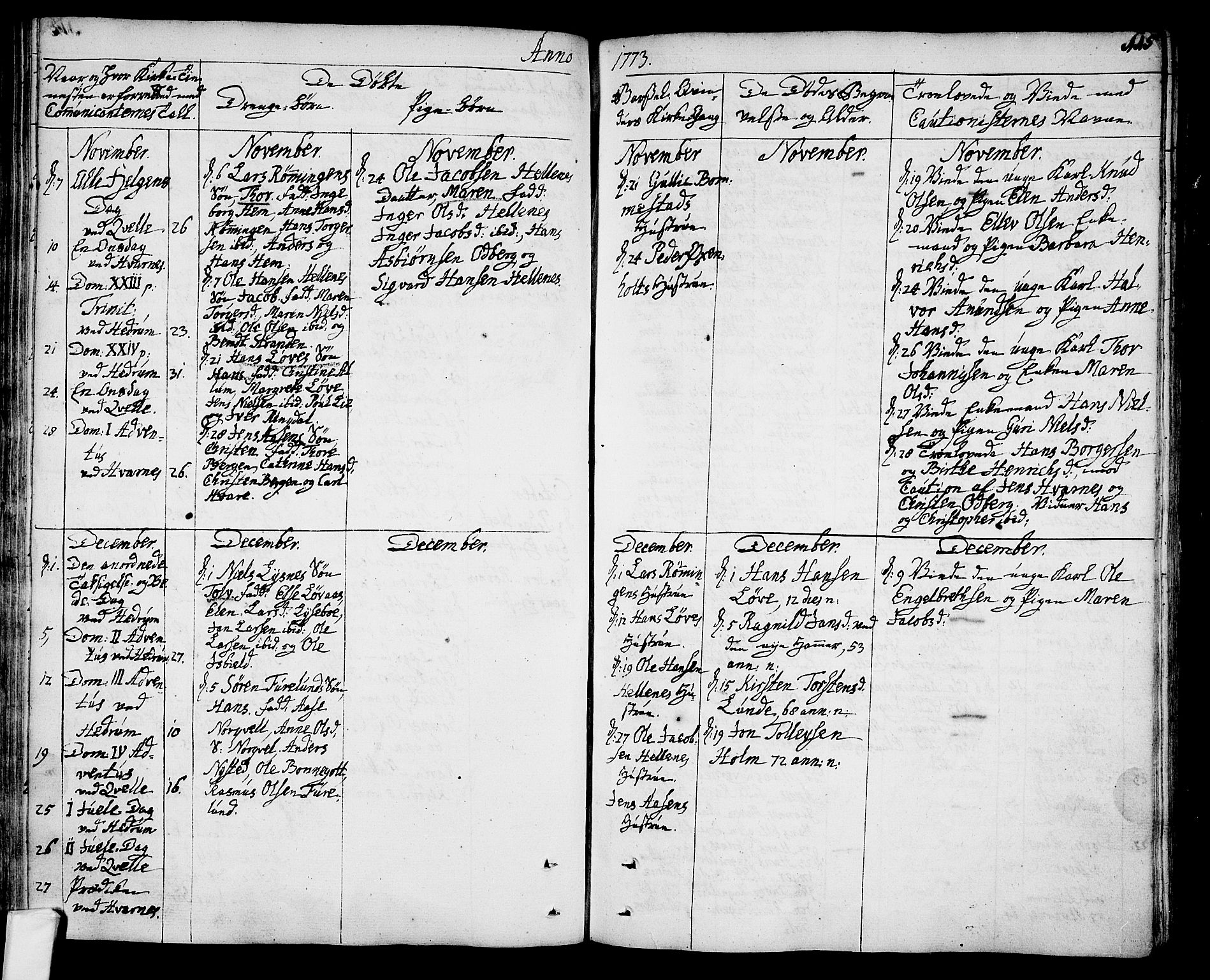 Hedrum kirkebøker, AV/SAKO-A-344/F/Fa/L0001: Parish register (official) no. I 1, 1751-1785, p. 115