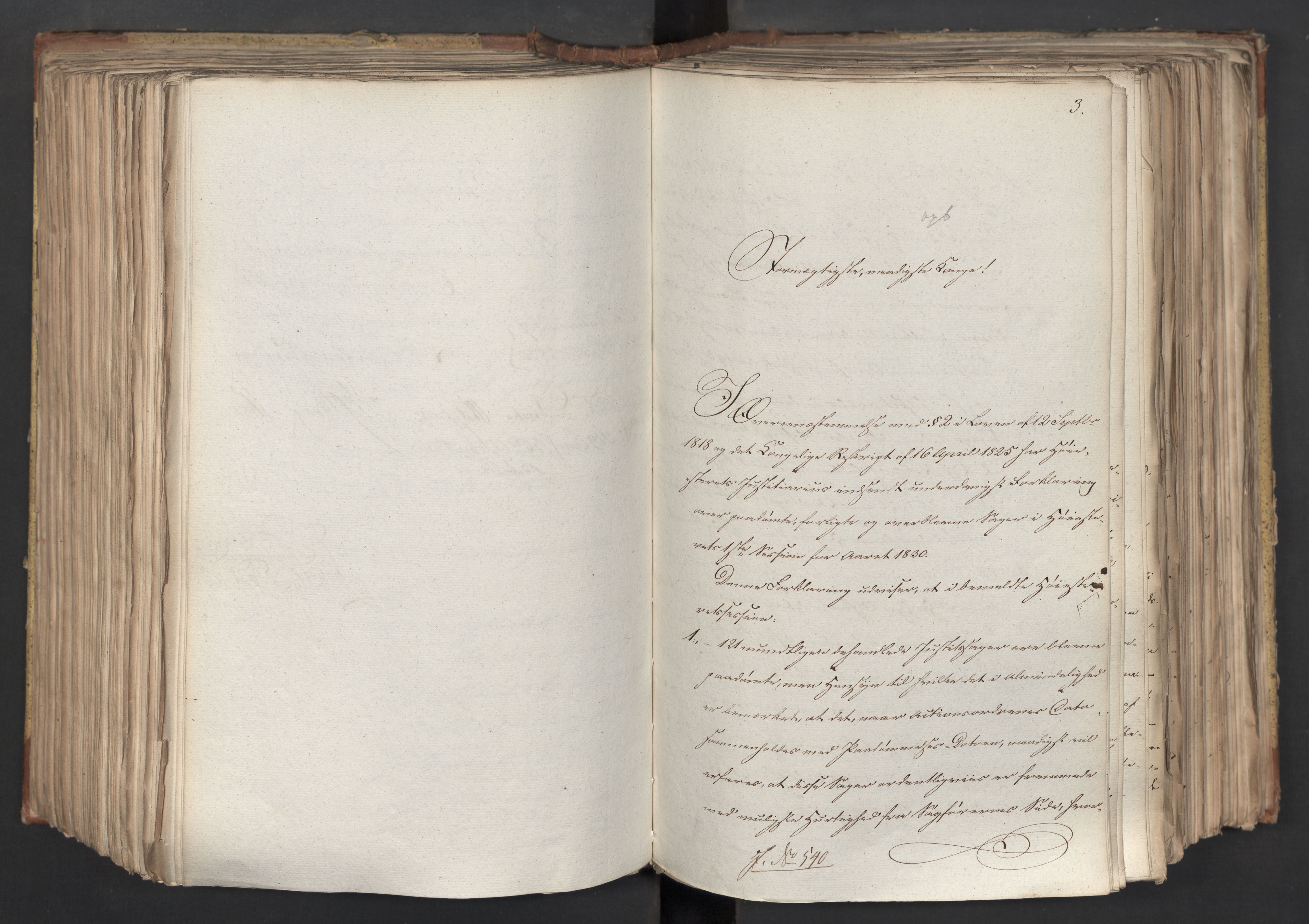 Statsrådsavdelingen i Stockholm, RA/S-1003/D/Da/L0067: Regjeringsinnstillinger nr. 450-659, 1830, p. 356