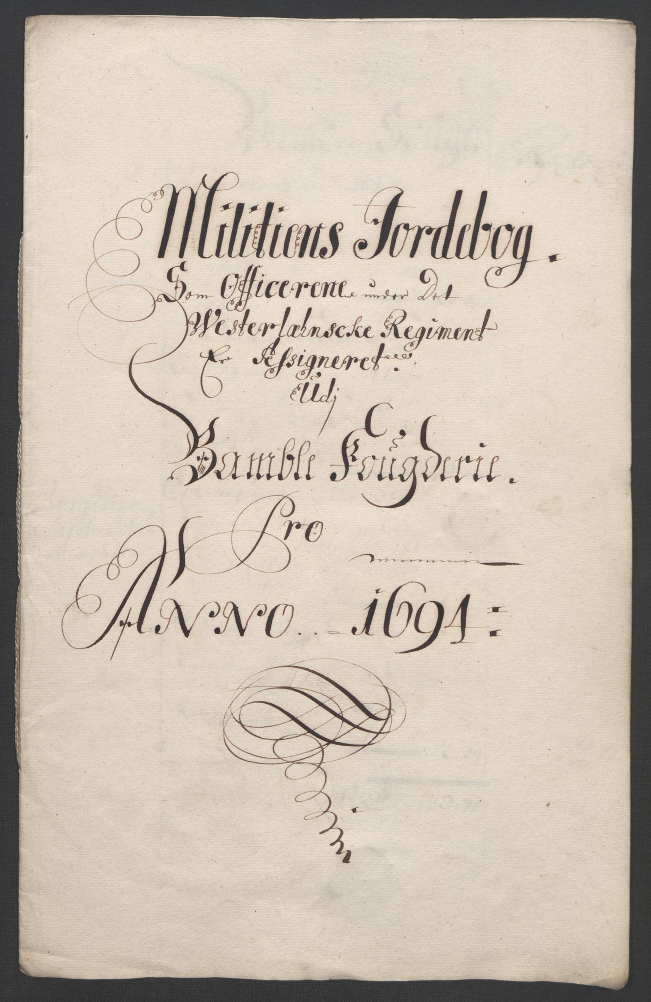 Rentekammeret inntil 1814, Reviderte regnskaper, Fogderegnskap, AV/RA-EA-4092/R36/L2092: Fogderegnskap Øvre og Nedre Telemark og Bamble, 1694, p. 230