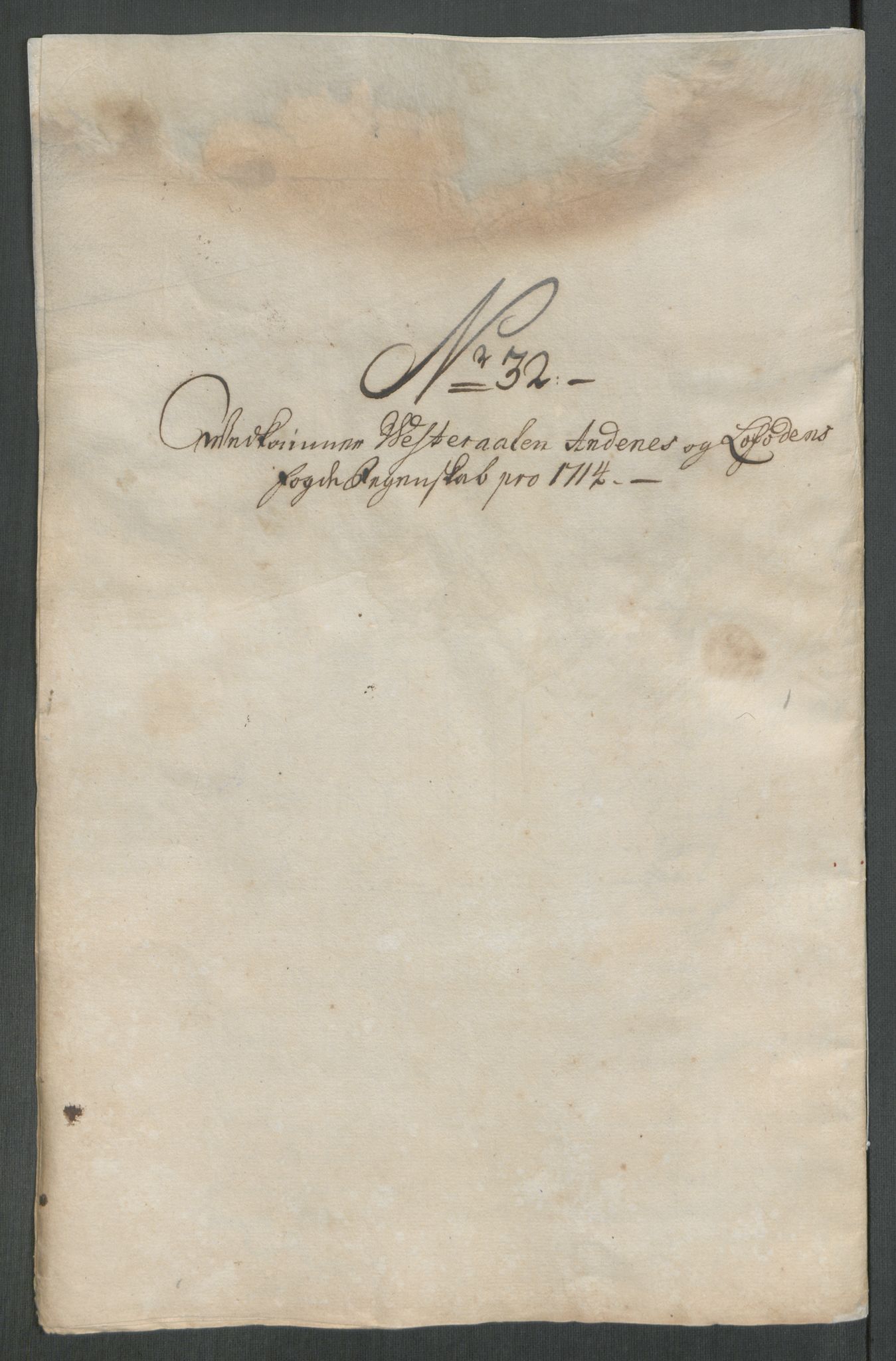 Rentekammeret inntil 1814, Reviderte regnskaper, Fogderegnskap, AV/RA-EA-4092/R67/L4680: Fogderegnskap Vesterålen, Andenes og Lofoten, 1714, p. 216