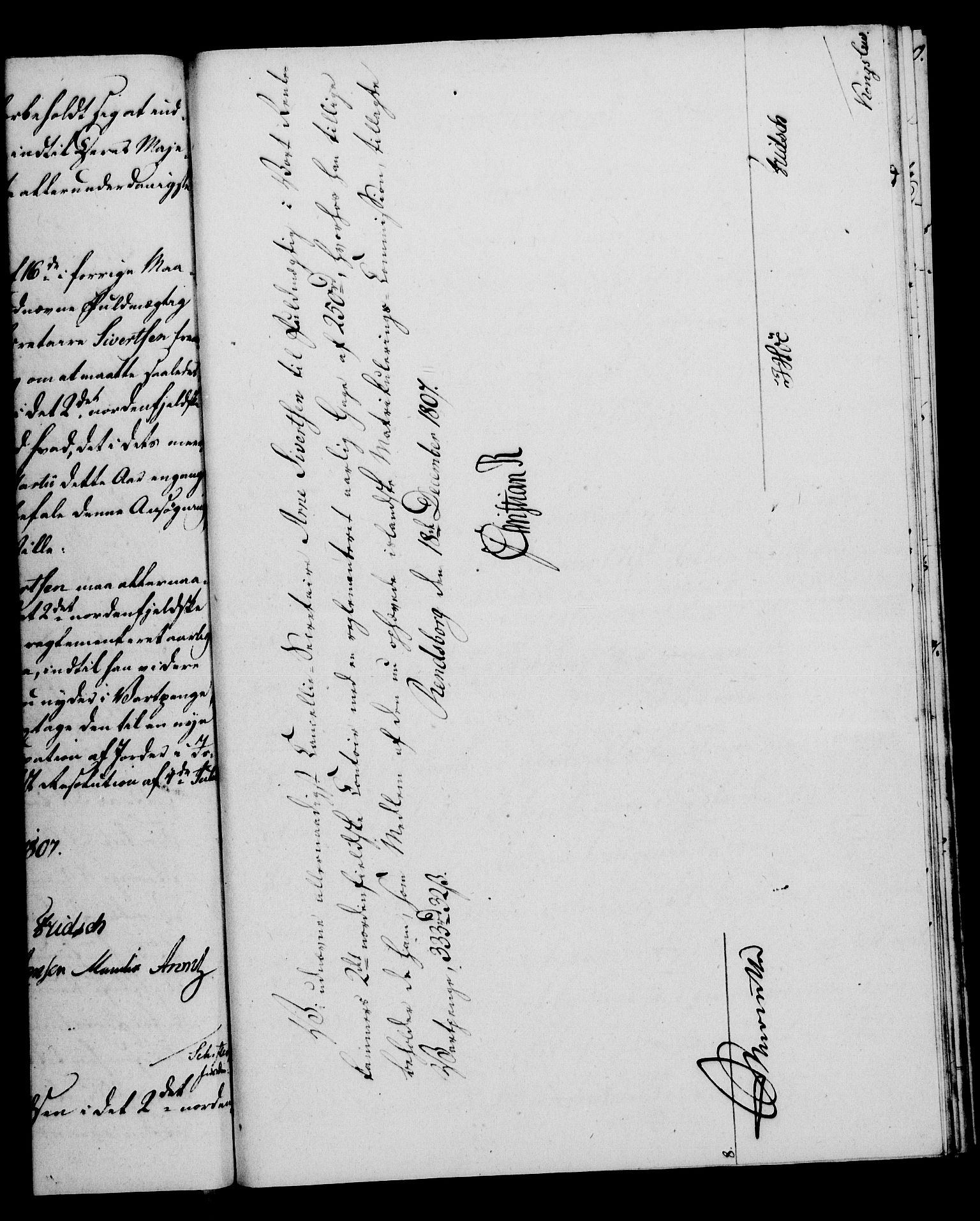 Rentekammeret, Kammerkanselliet, RA/EA-3111/G/Gf/Gfa/L0089: Norsk relasjons- og resolusjonsprotokoll (merket RK 52.89), 1807, p. 575