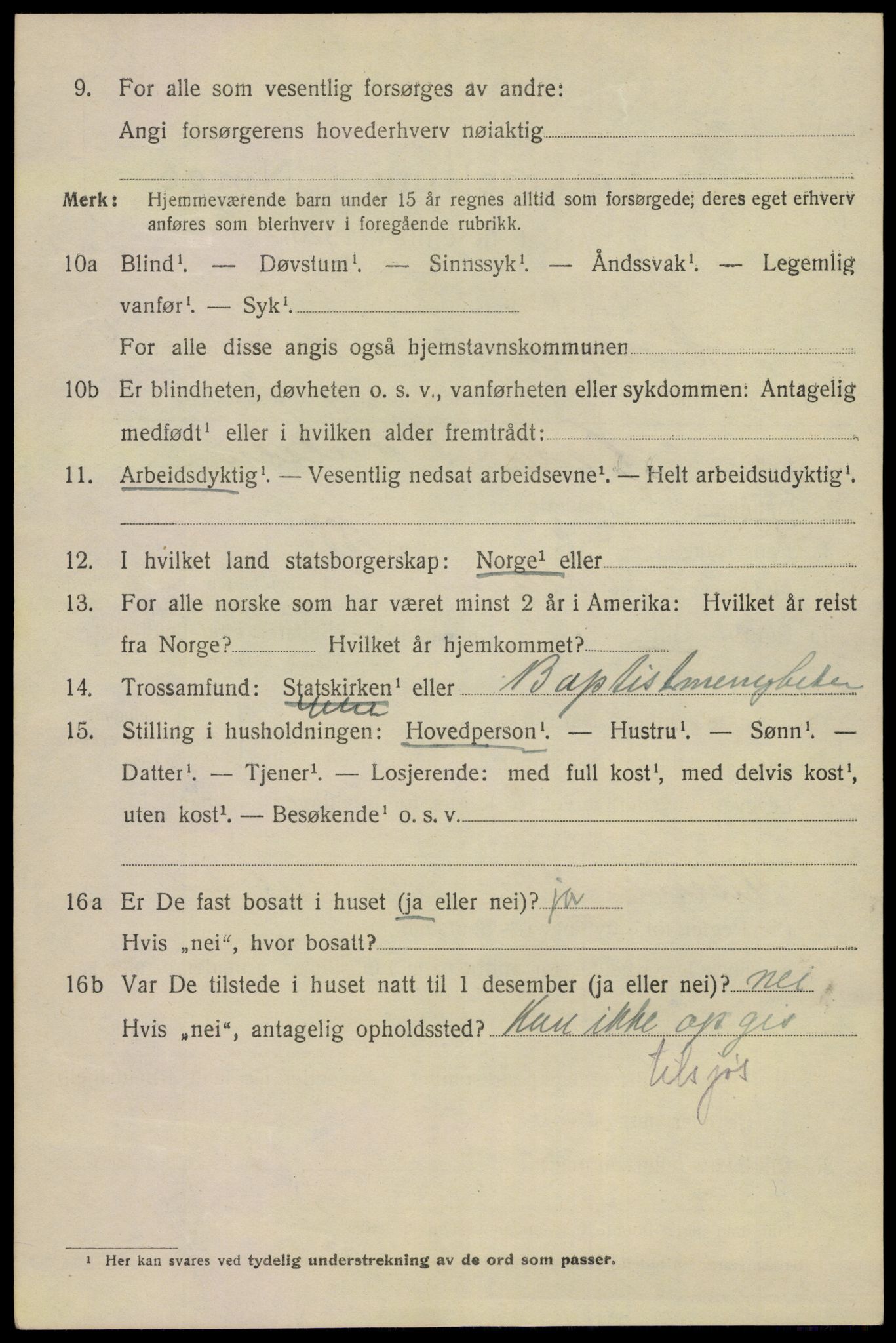 SAKO, 1920 census for Porsgrunn, 1920, p. 18934