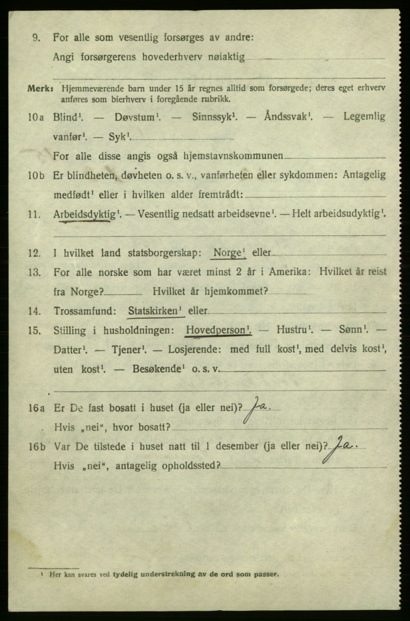 SAO, 1920 census for Fredrikshald, 1920, p. 24605