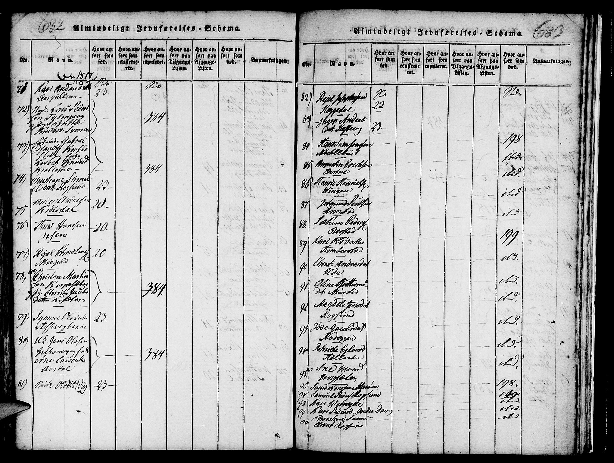 Davik sokneprestembete, AV/SAB-A-79701/H/Haa/Haaa/L0003: Parish register (official) no. A 3, 1816-1830, p. 682-683