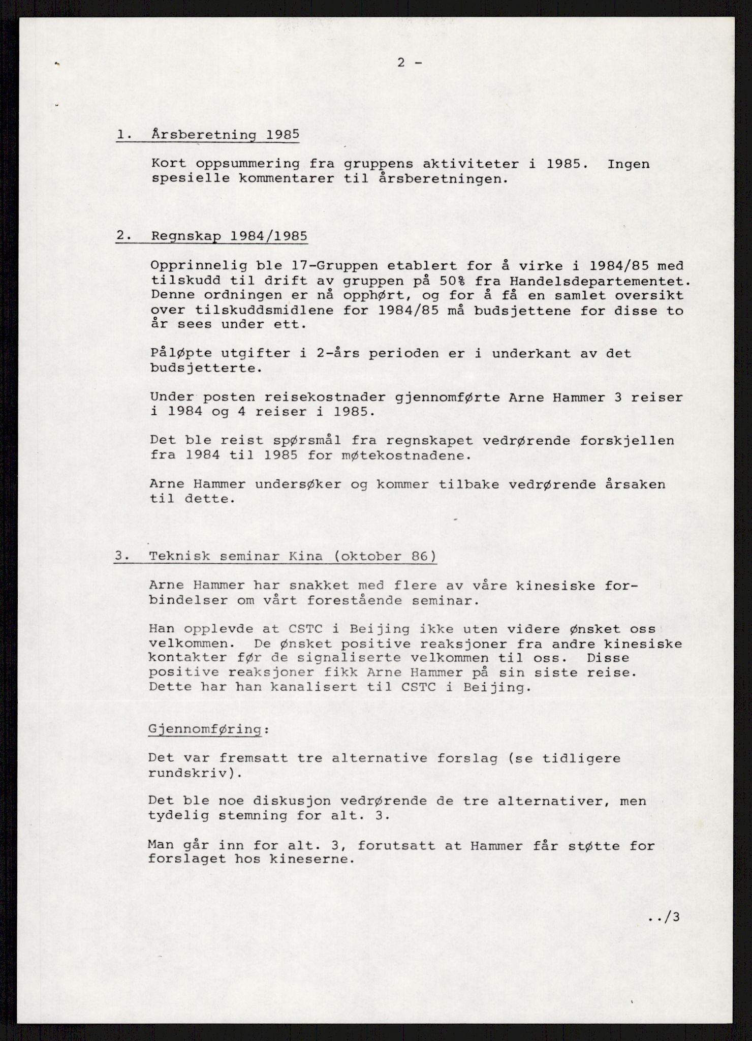 "17-Gruppen Kina", AV/RA-PA-1688/A/L0001: Møtereferater, 1979-1986, p. 295