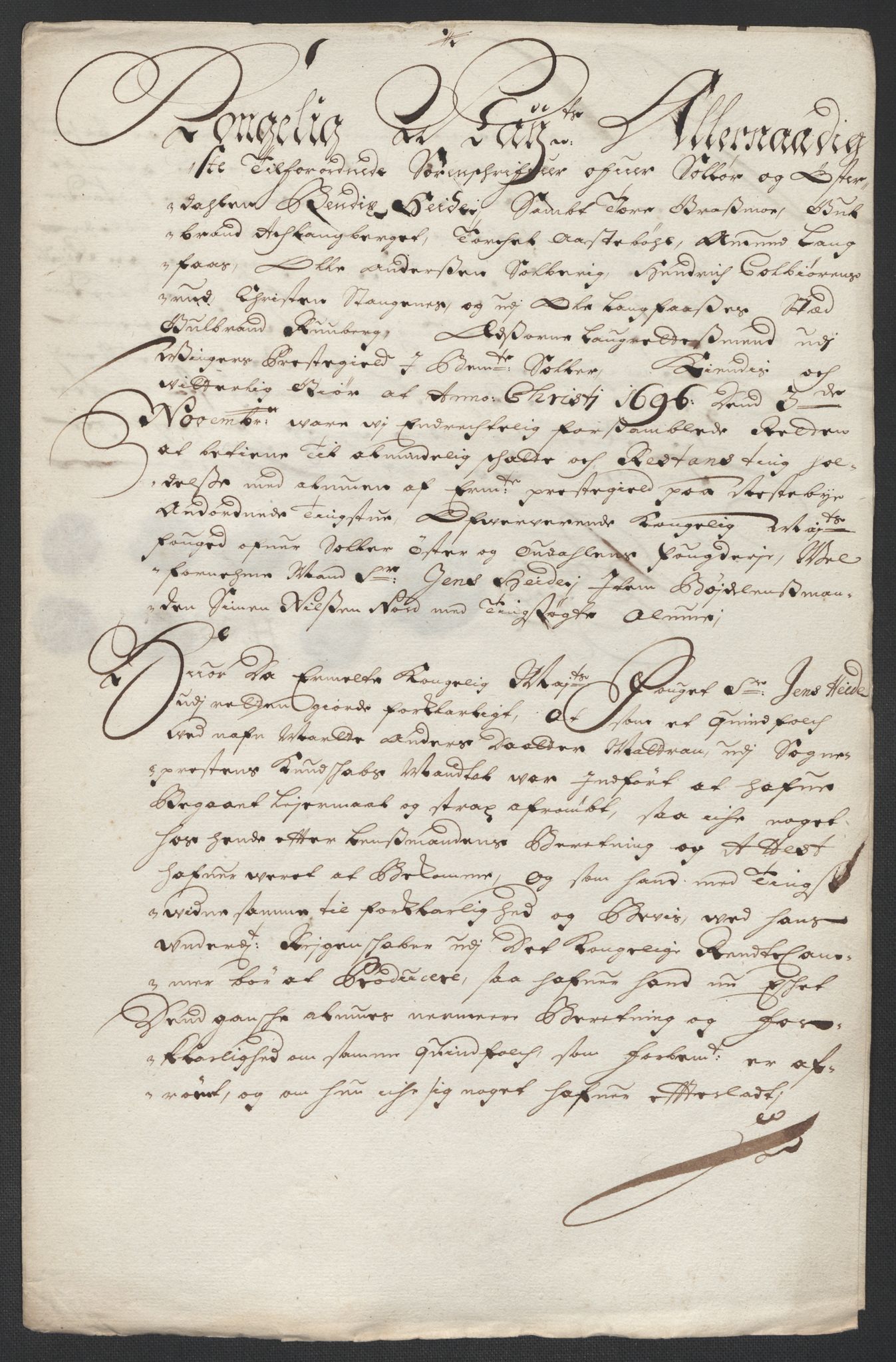 Rentekammeret inntil 1814, Reviderte regnskaper, Fogderegnskap, RA/EA-4092/R13/L0834: Fogderegnskap Solør, Odal og Østerdal, 1696, p. 26
