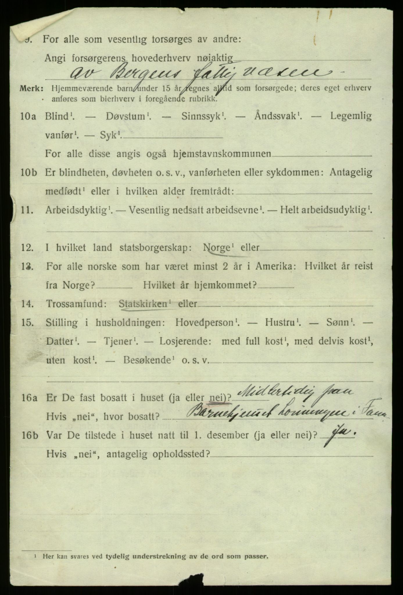 SAB, 1920 census for Fana, 1920, p. 27180