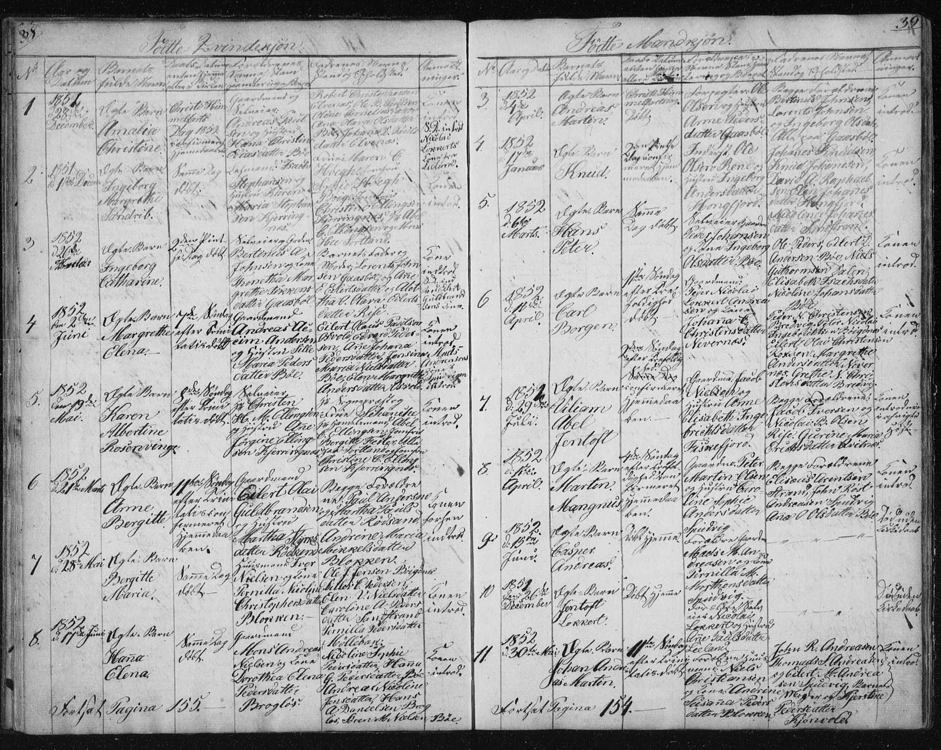 Ministerialprotokoller, klokkerbøker og fødselsregistre - Nordland, SAT/A-1459/895/L1379: Parish register (copy) no. 895C01, 1842-1858, p. 38-39